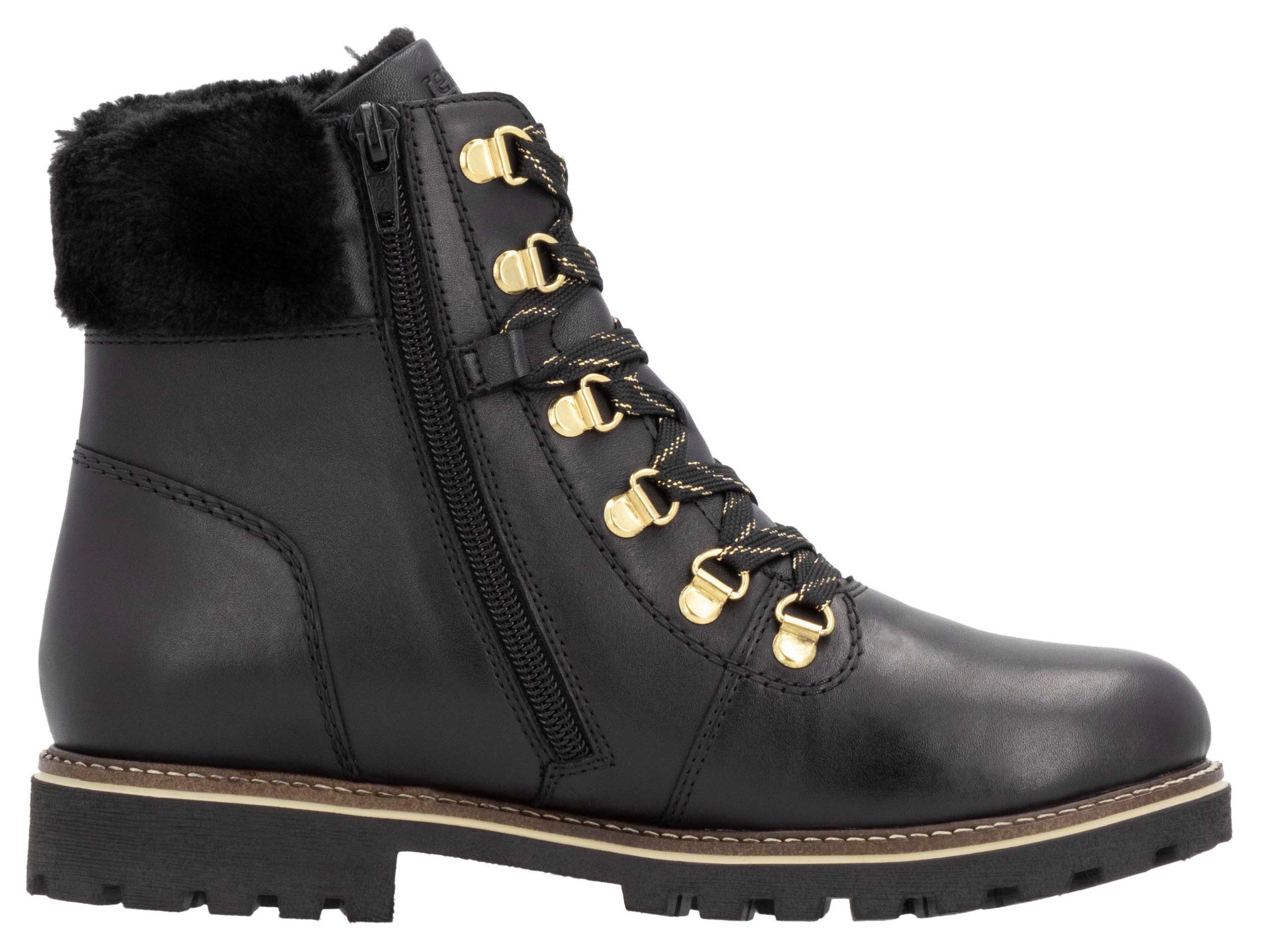 Remonte Winterlaarzen hakken, winter-enkellaars, veterschoenen met tex-membraan