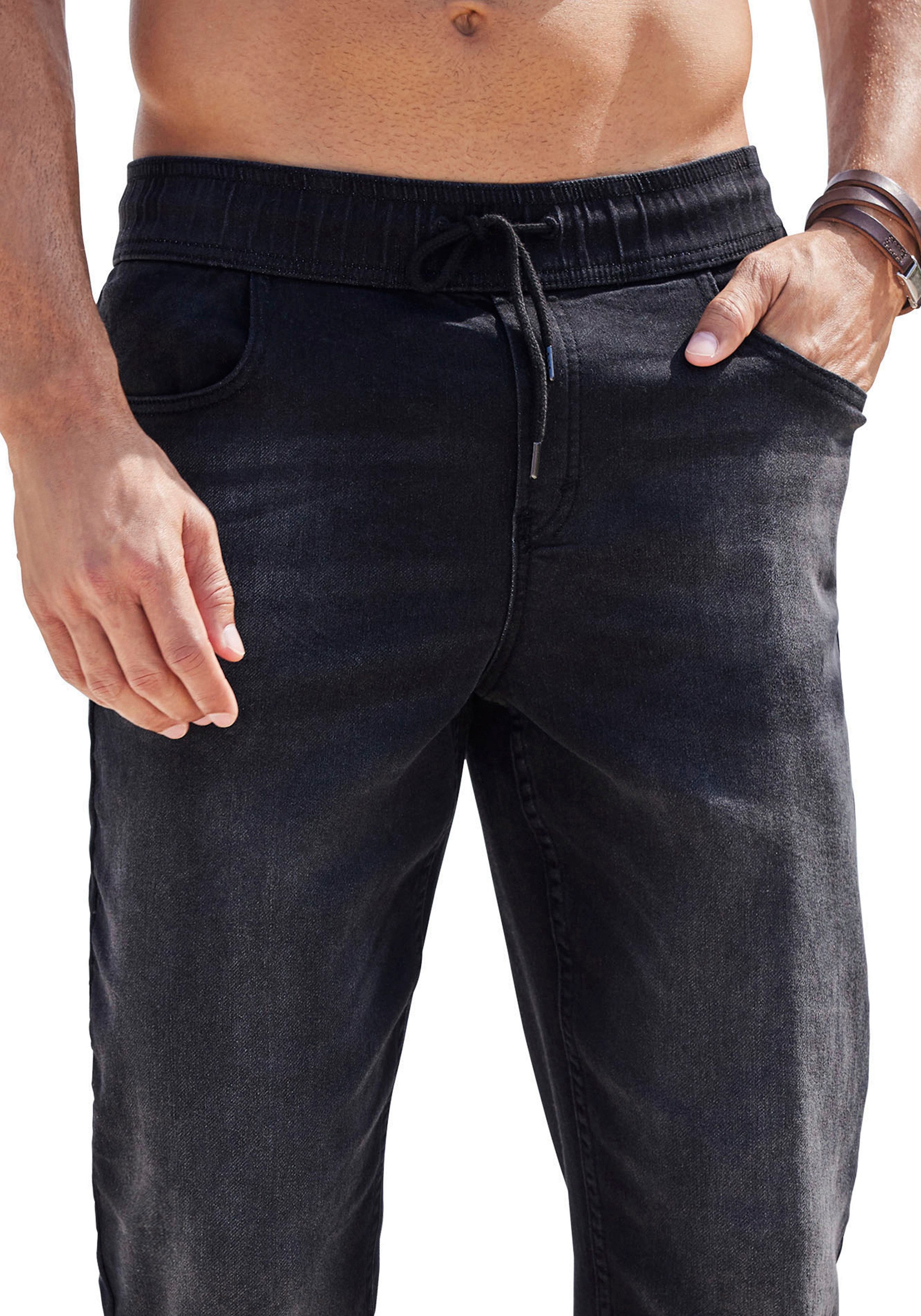 John Devin Joggingbroek Jogpants Joggpants met elastische band van zachte stretchkwaliteit
