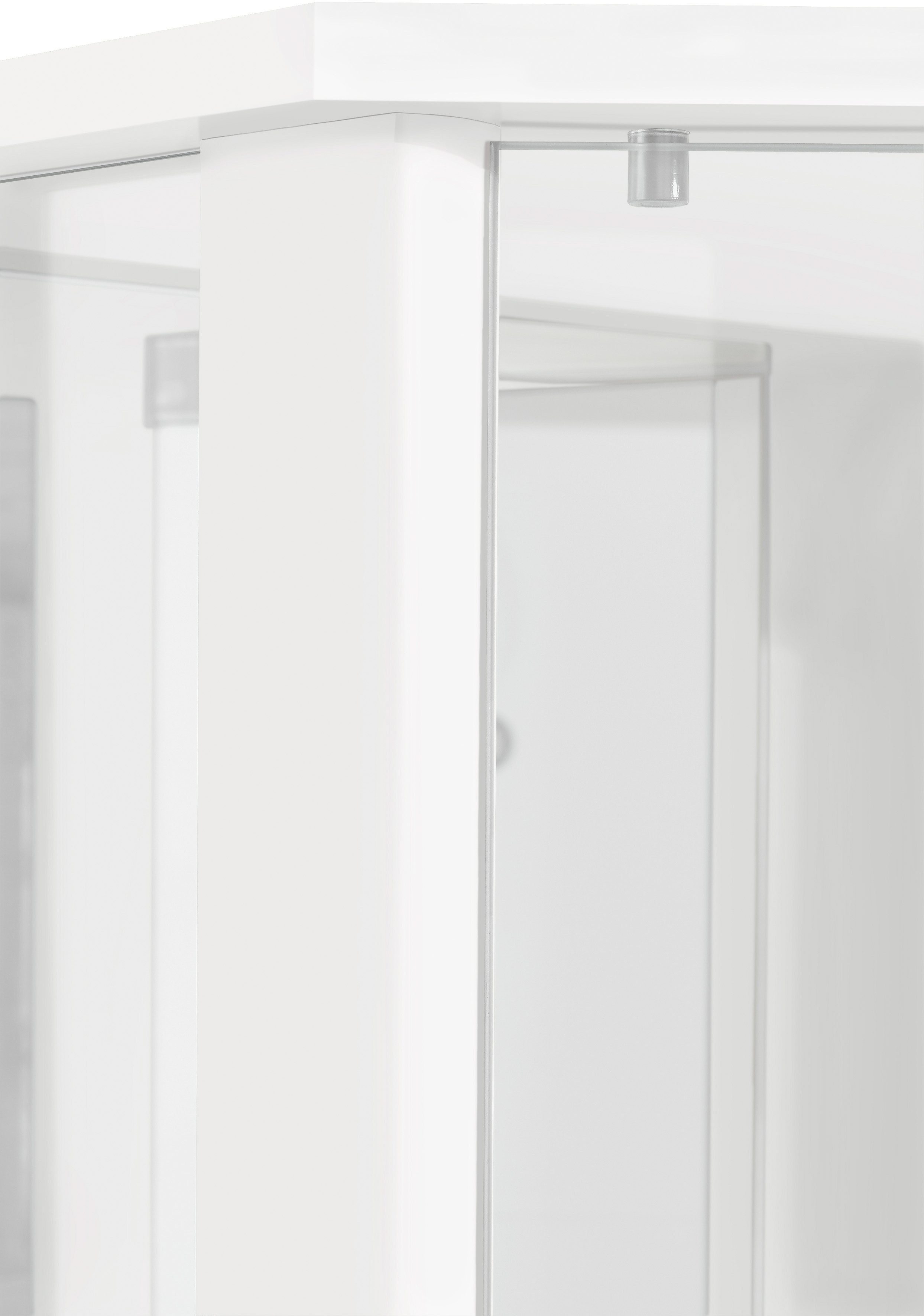 fif möbel Hoekvitrinekast TRIO hoogte ca. 172 cm, incl. verlichting Hoekvitrine/Glasvitrine 1x Glazen deur, perfect voor verzamelaars, verzamelvitrine