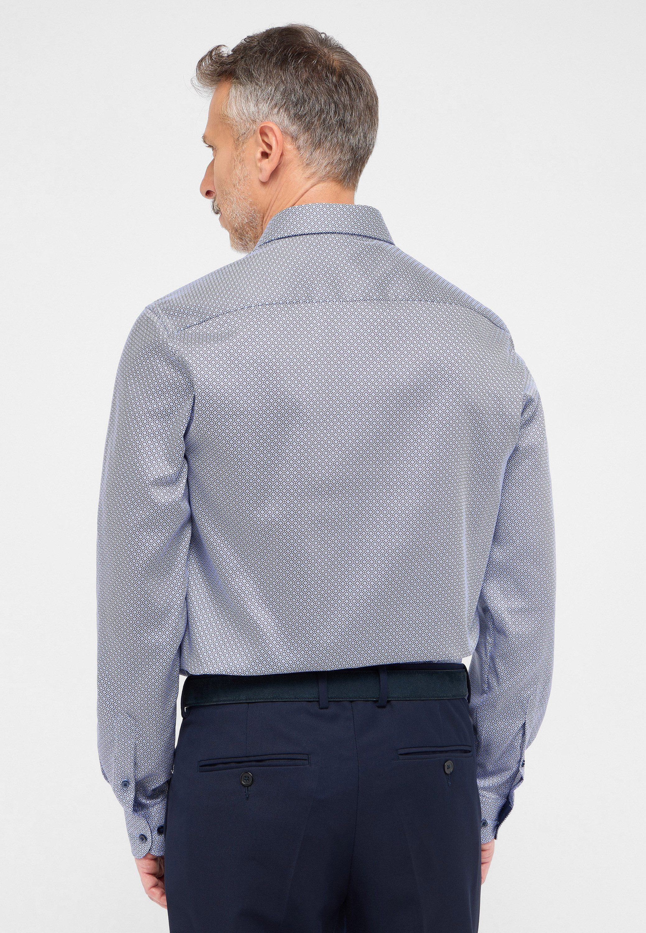 Eterna Overhemd met lange mouwen Slim fit NON IRON (strijkvrij)