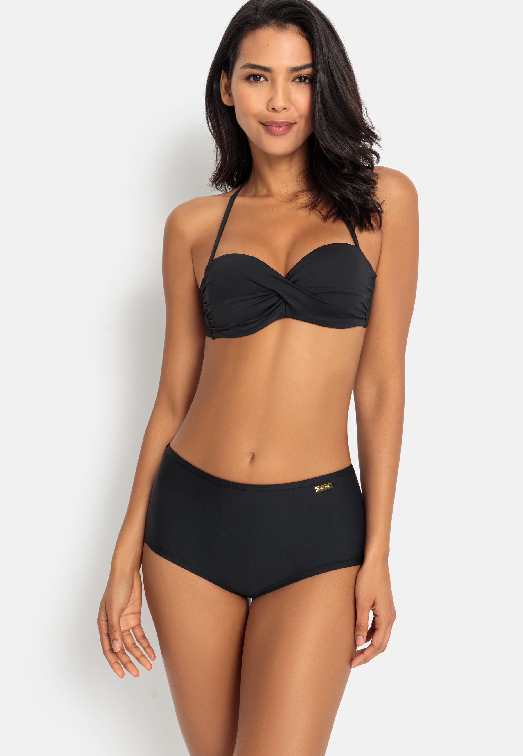 Lascana Bikini-hotpants Simple dames bikinibroekjes maat 46 zwart
