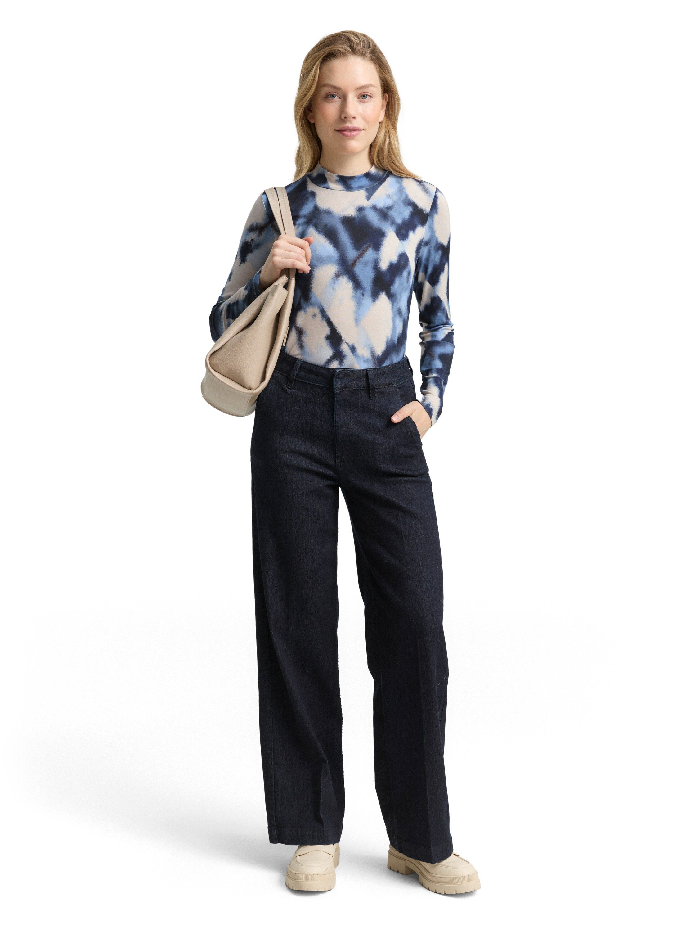 Tom Tailor Shirt met lange mouwen met print all-over