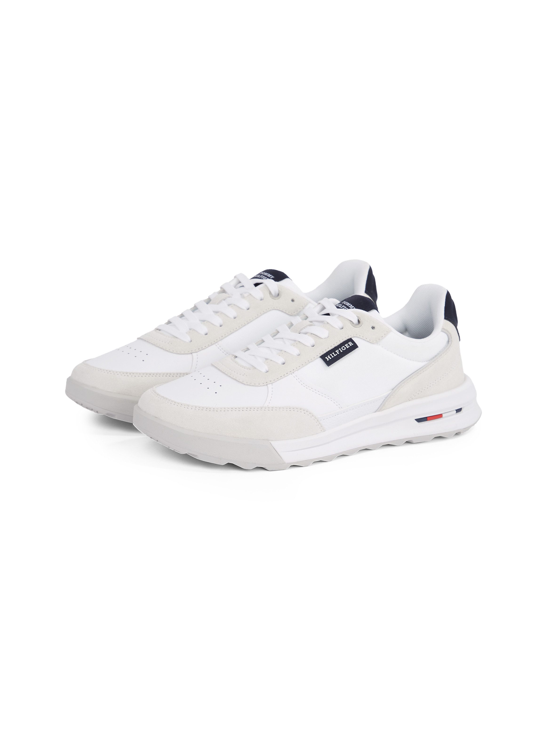 Tommy Hilfiger Sneakers met sleehak RETRO RUNNER MIX RWB , vrijetijdsschoen, halfschoen, veterschoen met gepolsterde schacht