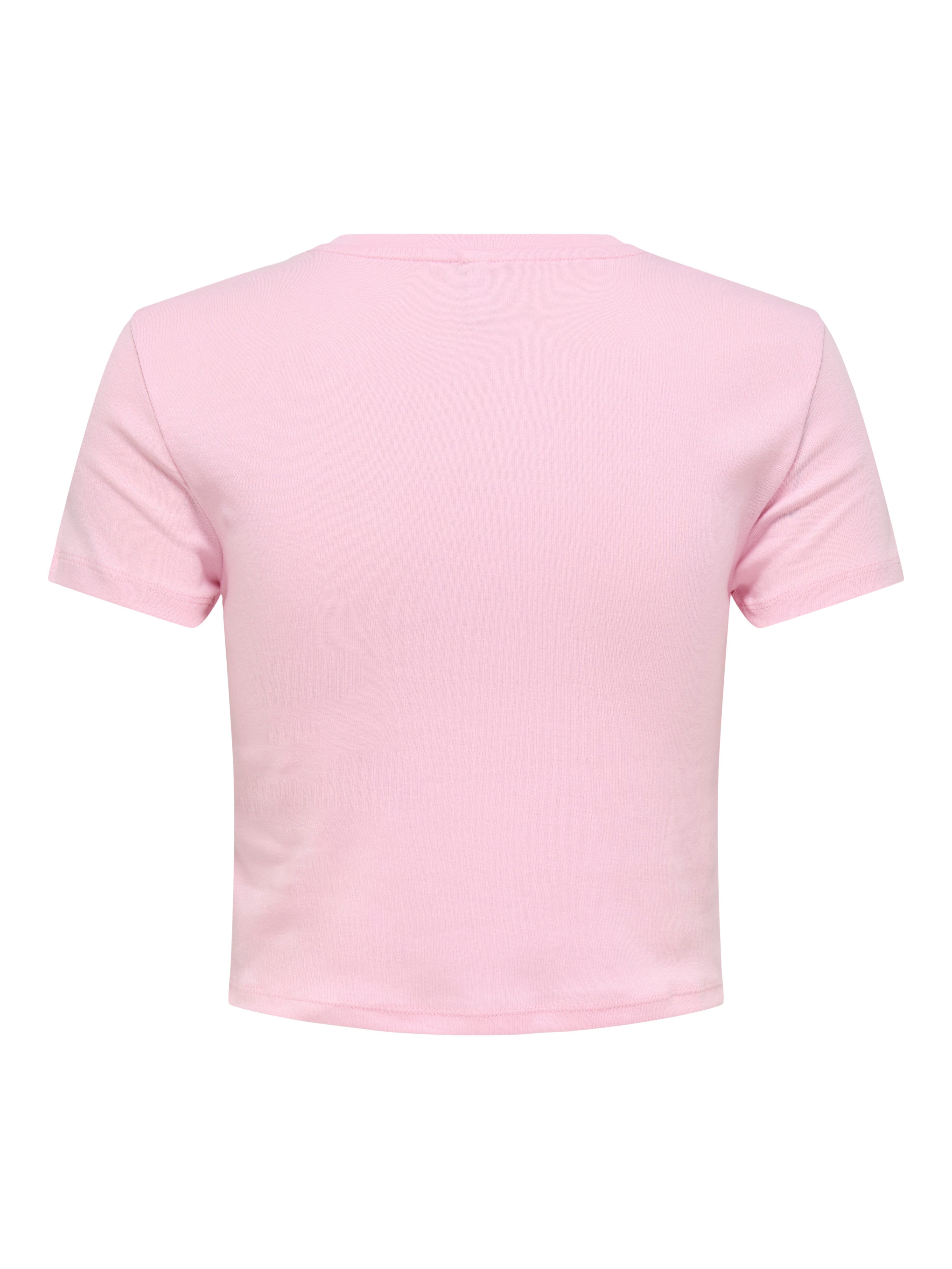 Only Shirt met korte mouwen ONLKIRA S/S BLING O-NECK SHORT TOP JRS