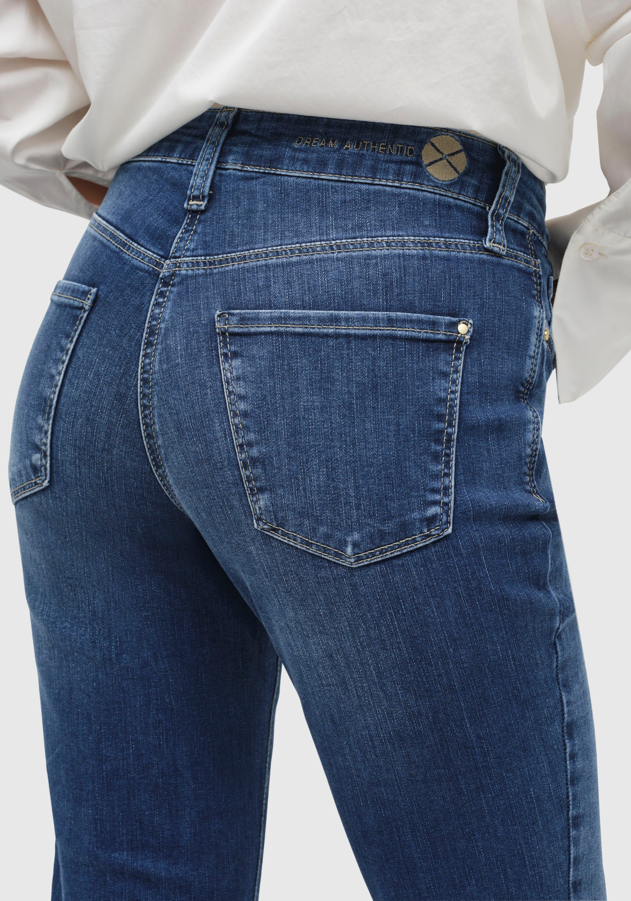 MAC 3/4 jeans Dream Kick Modieus verkorte en licht uitlopende zoom