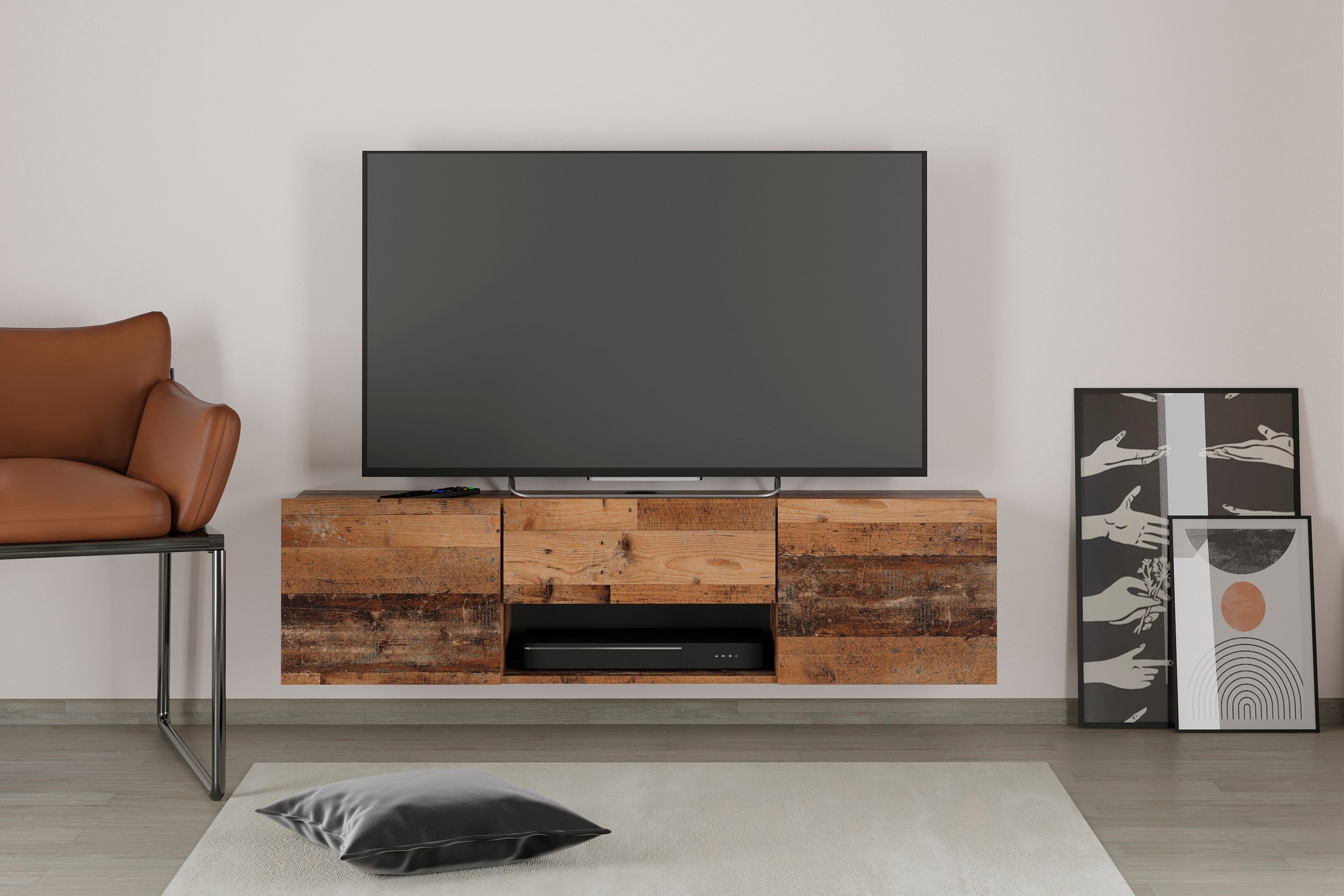 FMD Tv-meubel Brighton Breedte 140 cm