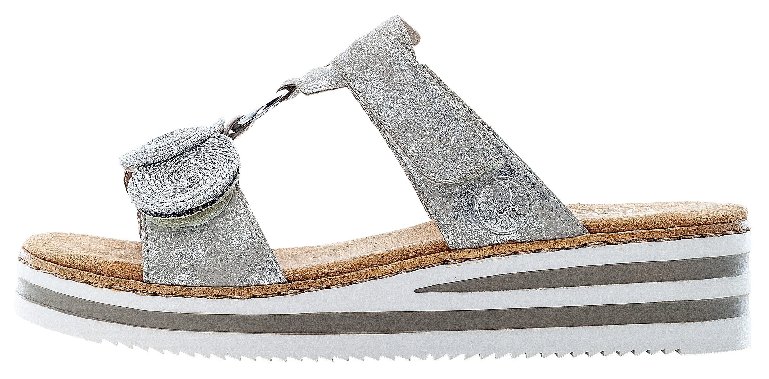 Rieker Slippers , sleehak, zomerschoen, slipper voor de zomer