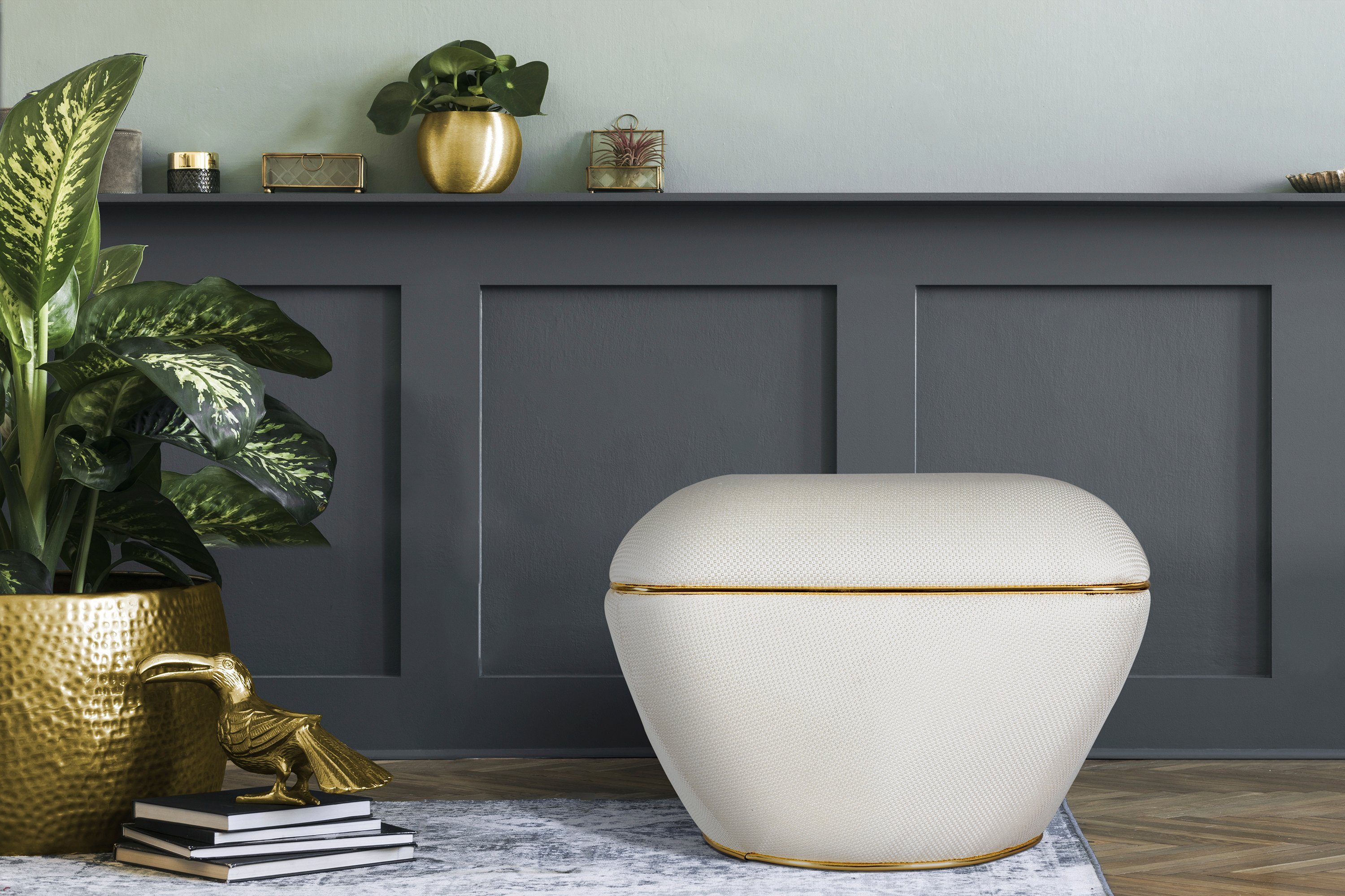 Kayoom Zithocker Kruk Contessa 125, veelzijdig inzetbare allrounder, elegante vorm (1 stuk)
