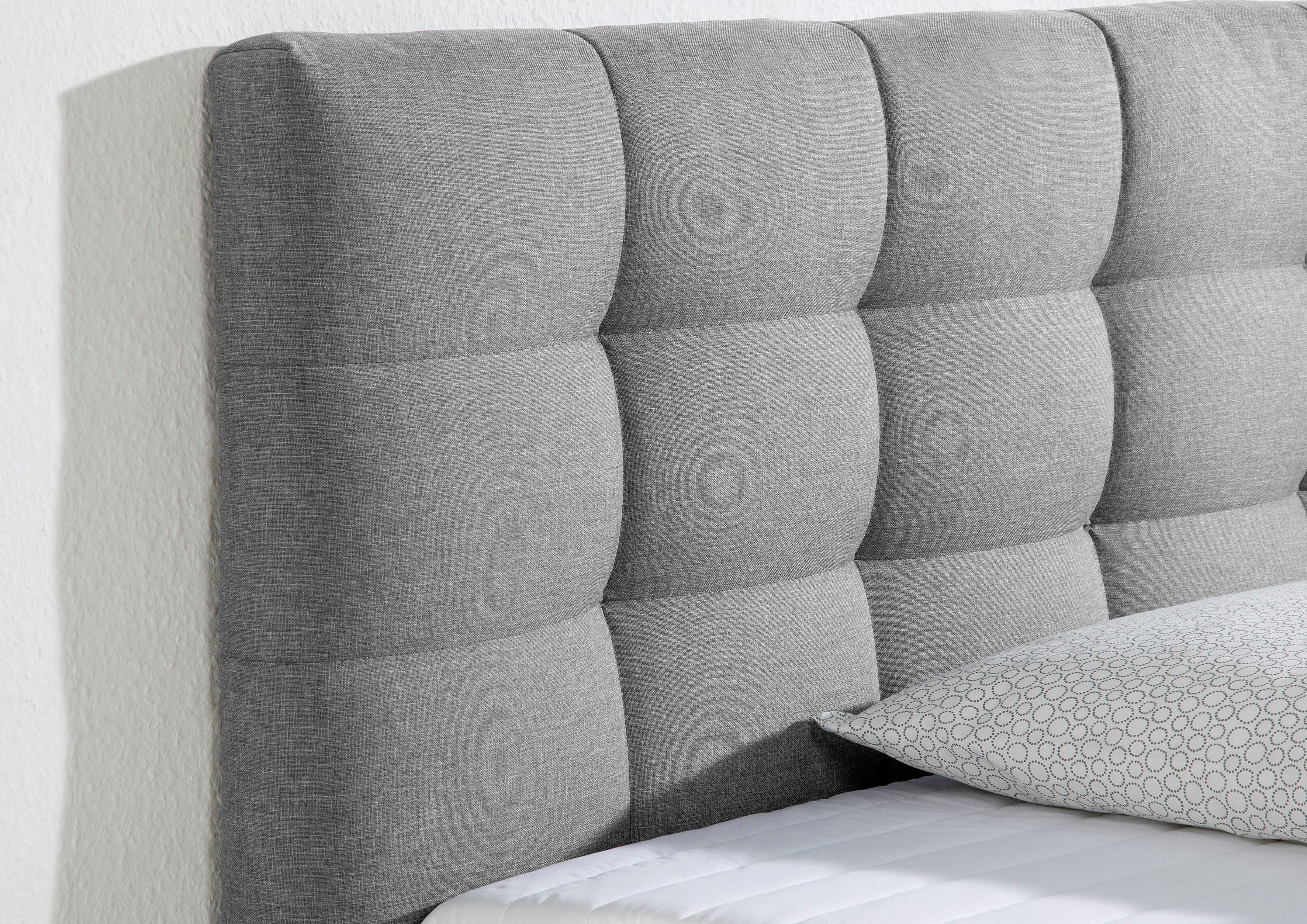 INOSIGN Boxspring Vaasa inclusief bedlade & topper, xxl-uitvoering, extra lengte 220 cm
