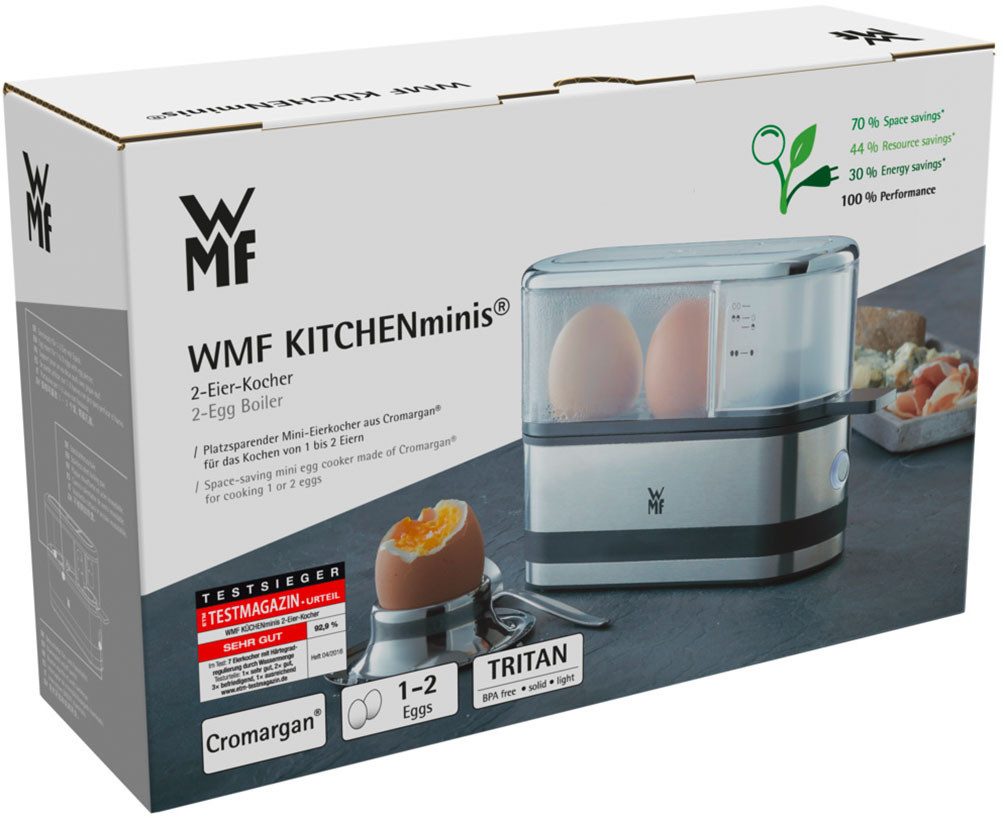 WMF Eierkoker KÜCHENminis® 2-eierkoker, geïntegreerde waterdoseerder en eierprikker
