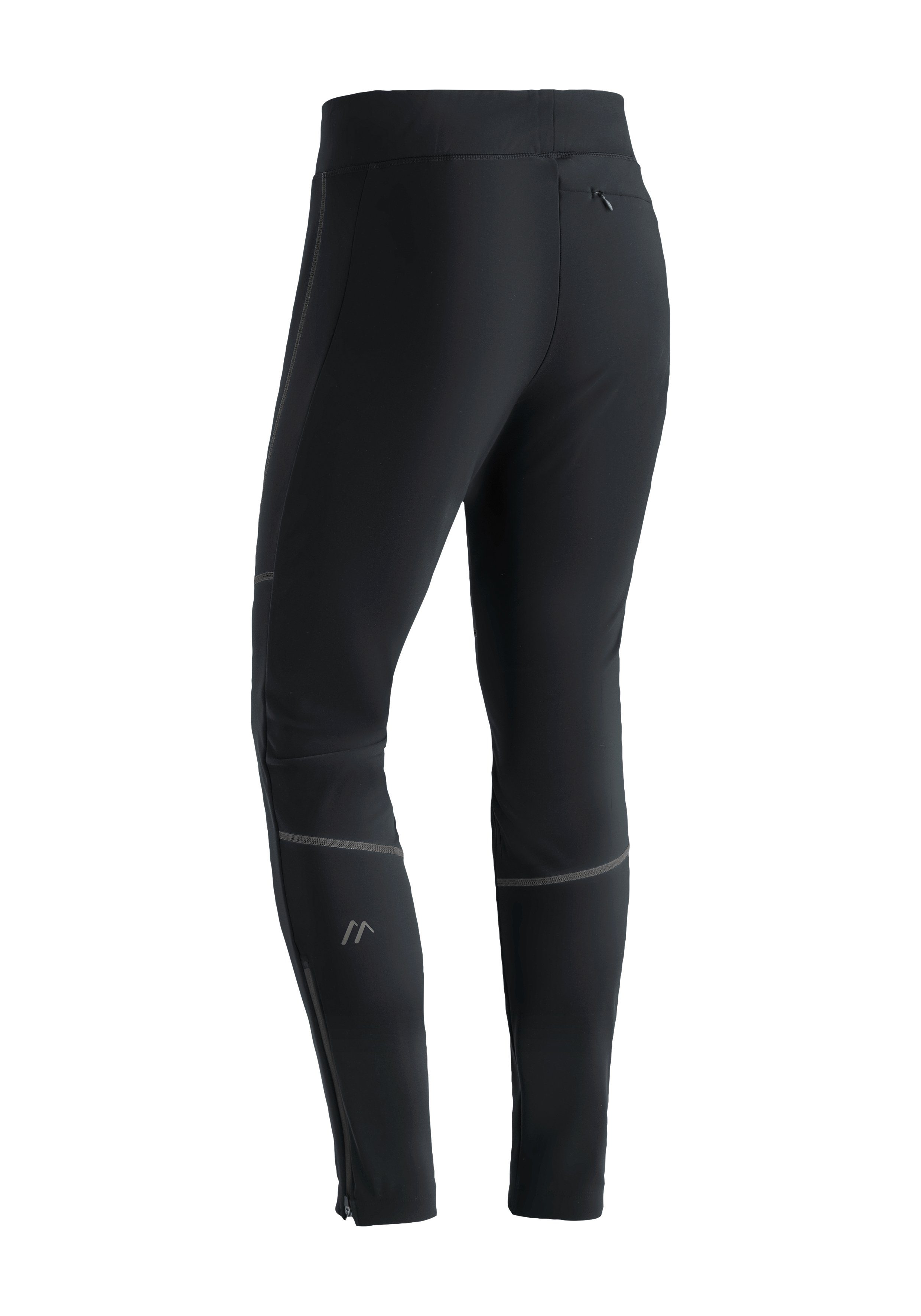 Maier Sports Skibroek TelfsTight 2.0M Heren langlaufbroek, 4-weg stretch, skitoerenbroek, voorkant van softshell