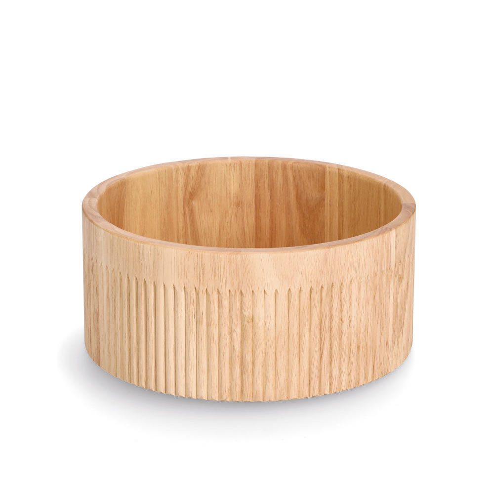 Zeller Present Schaal Groefpatroon, bamboe, Ø 27 cm (1-delig)