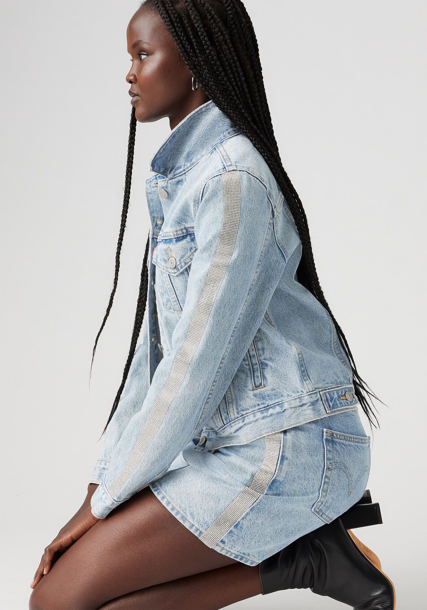 Levi's® Jeansjack ORIGINAL TRUCKE met glinsterende details op de mouwen
