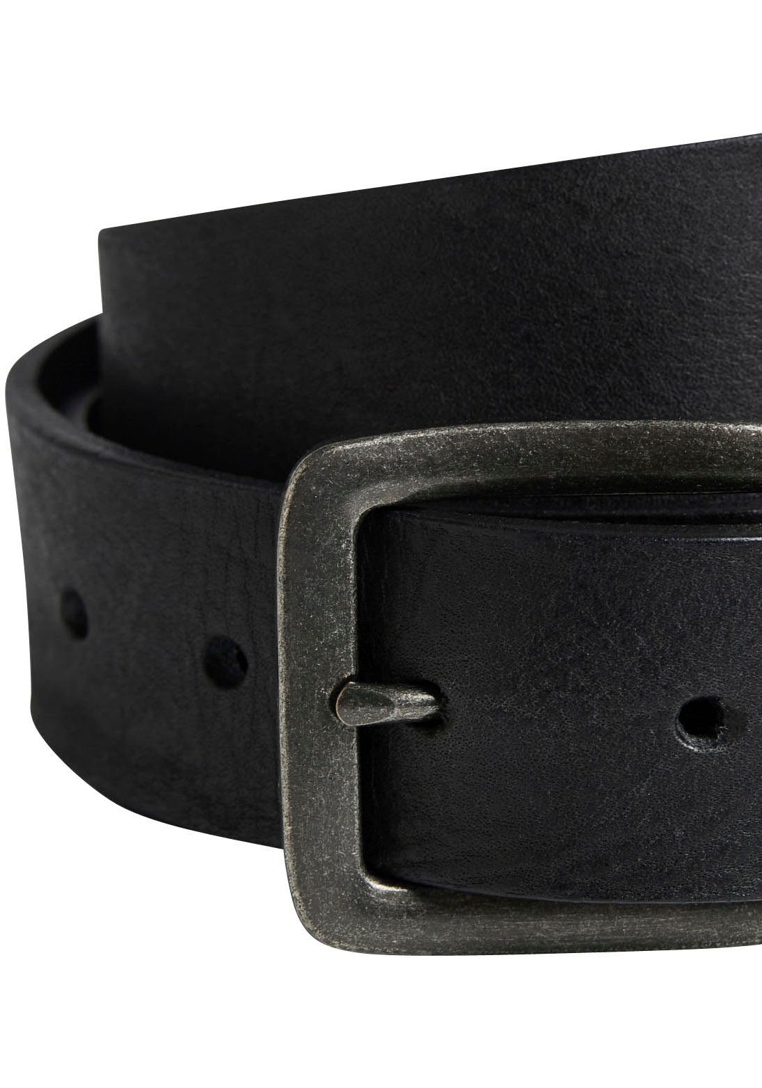 Jack & Jones Leren riem Vintage-look, generfd oppervlak