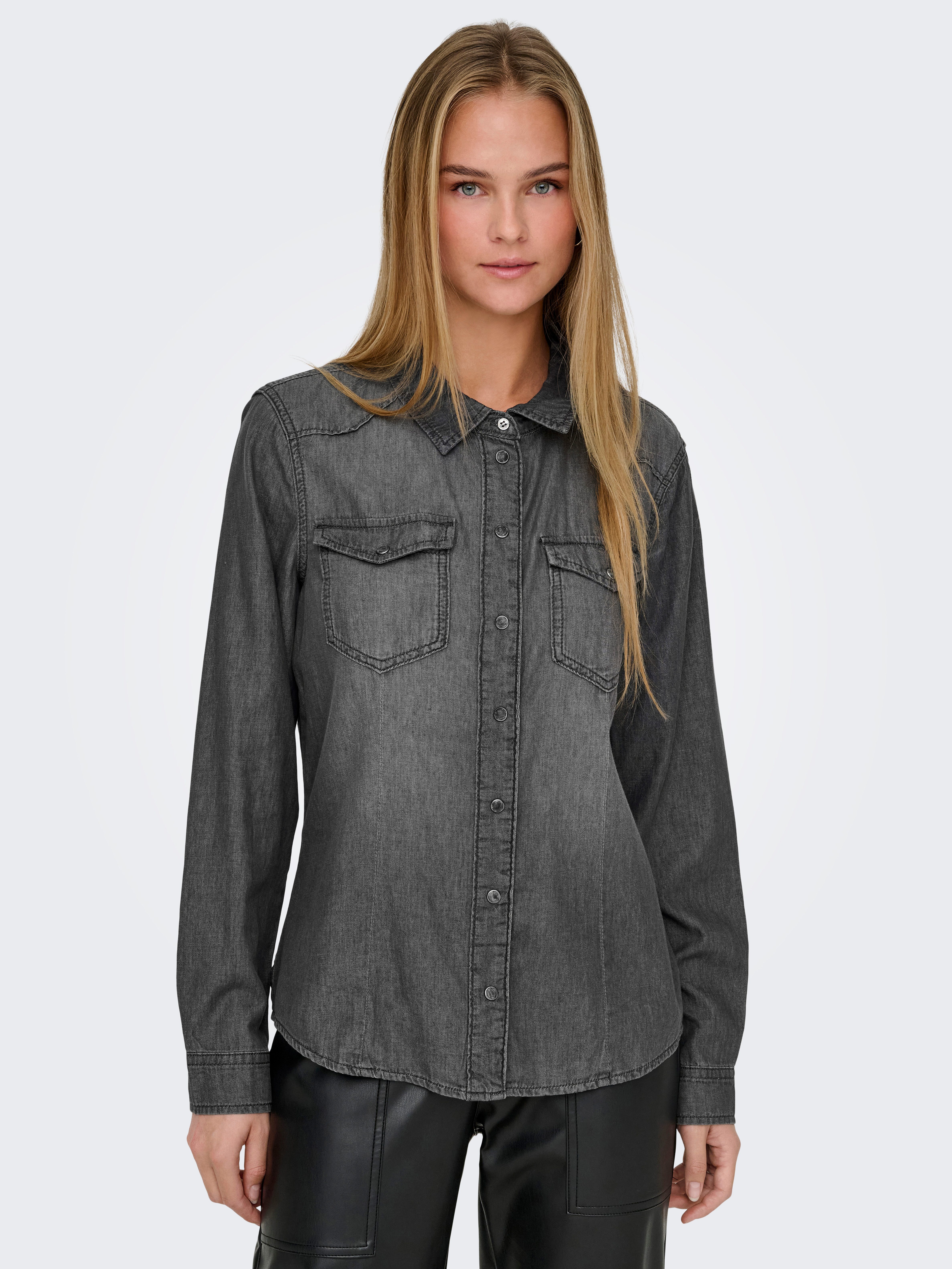 Only Jeans blouse ONLALEXA L S DNM SHIRT FS NOOS