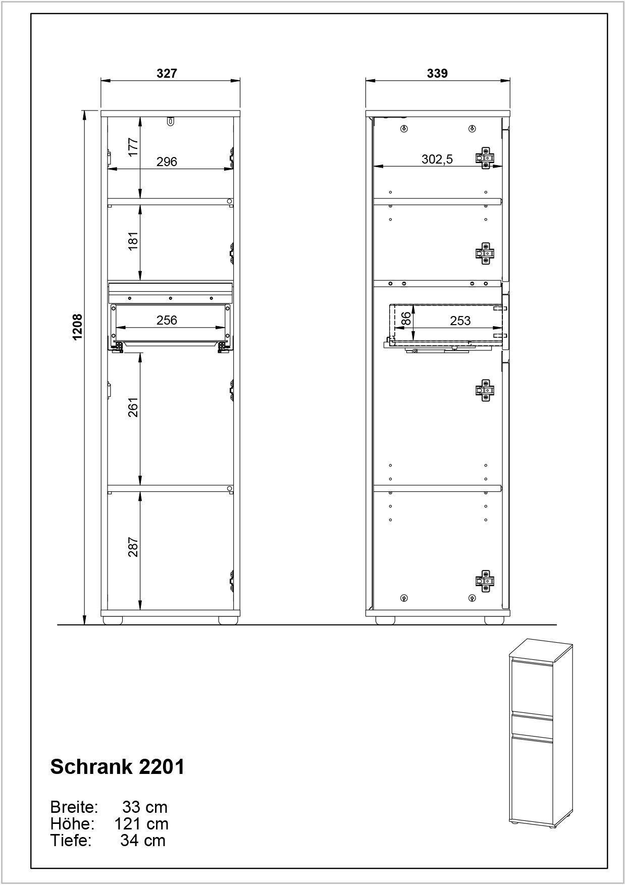 GERMANIA Badmeubelset Lemont 3-delig (3 stuks)