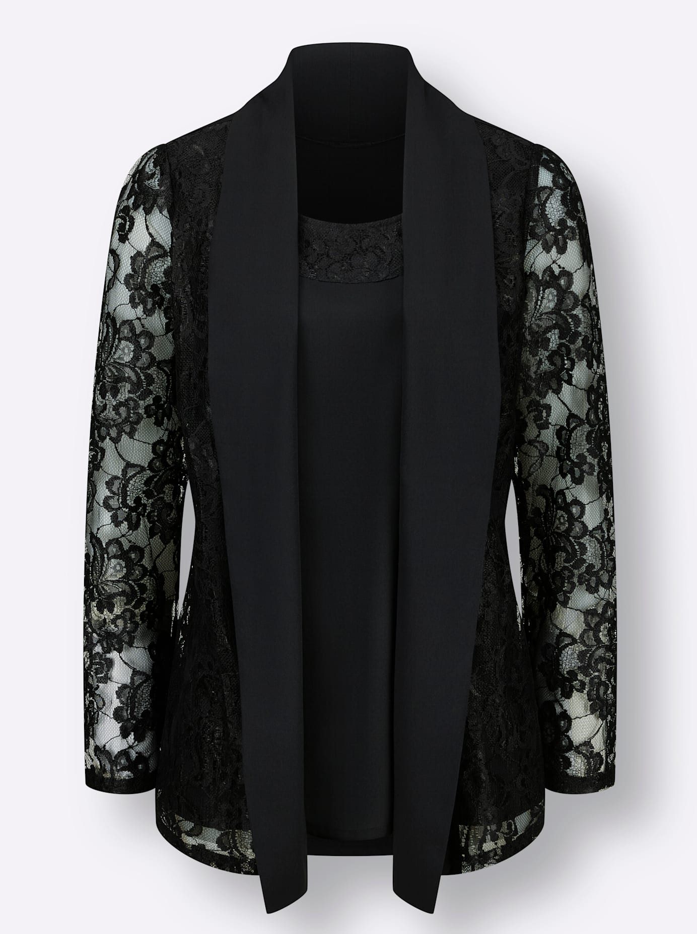 Classic Basics Kanten blouse