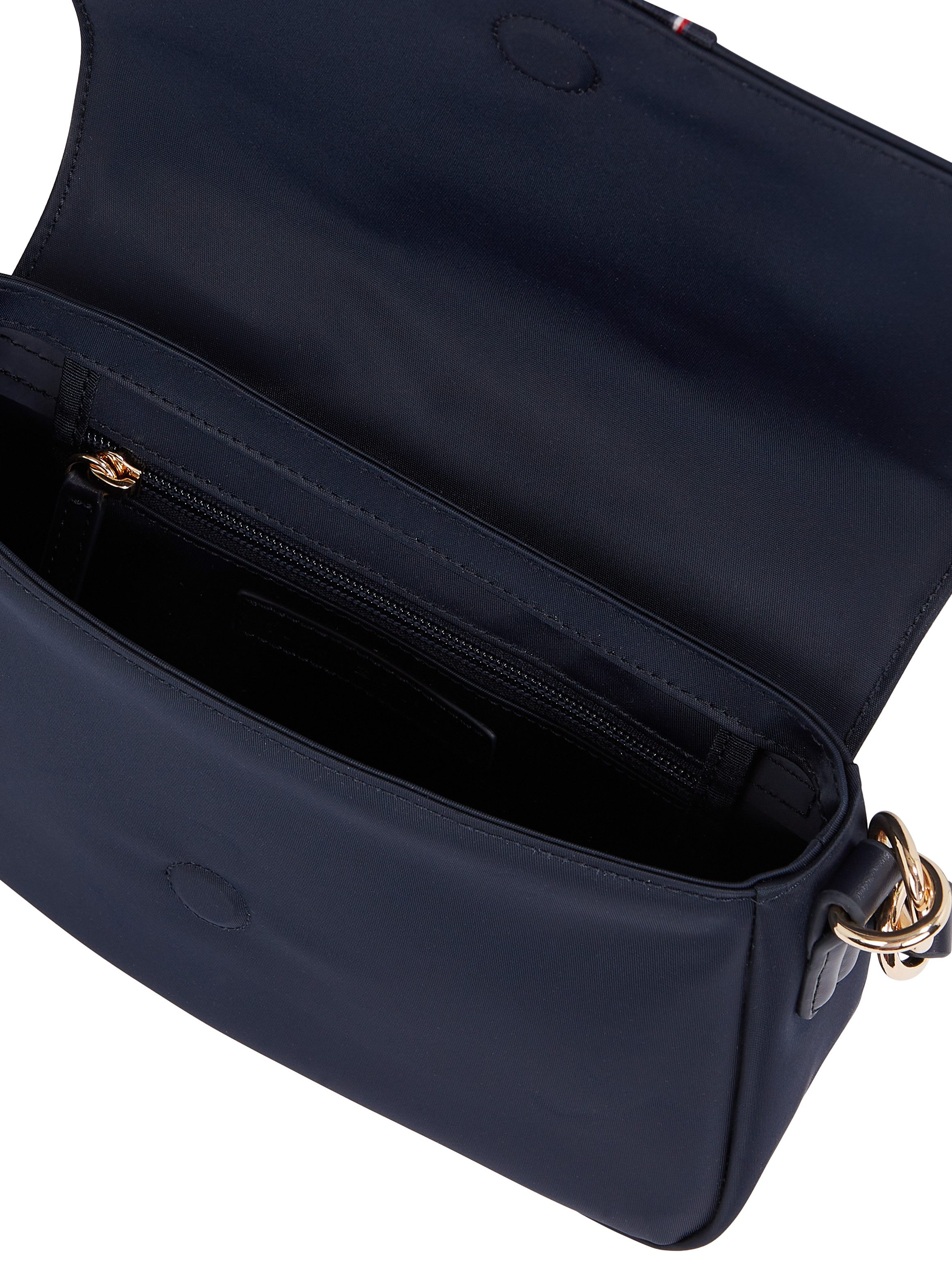 Tommy Hilfiger Draagtas POPPY CONV. CROSSOVER CORP , dames schoudertas, handtas met th-logo-embleem