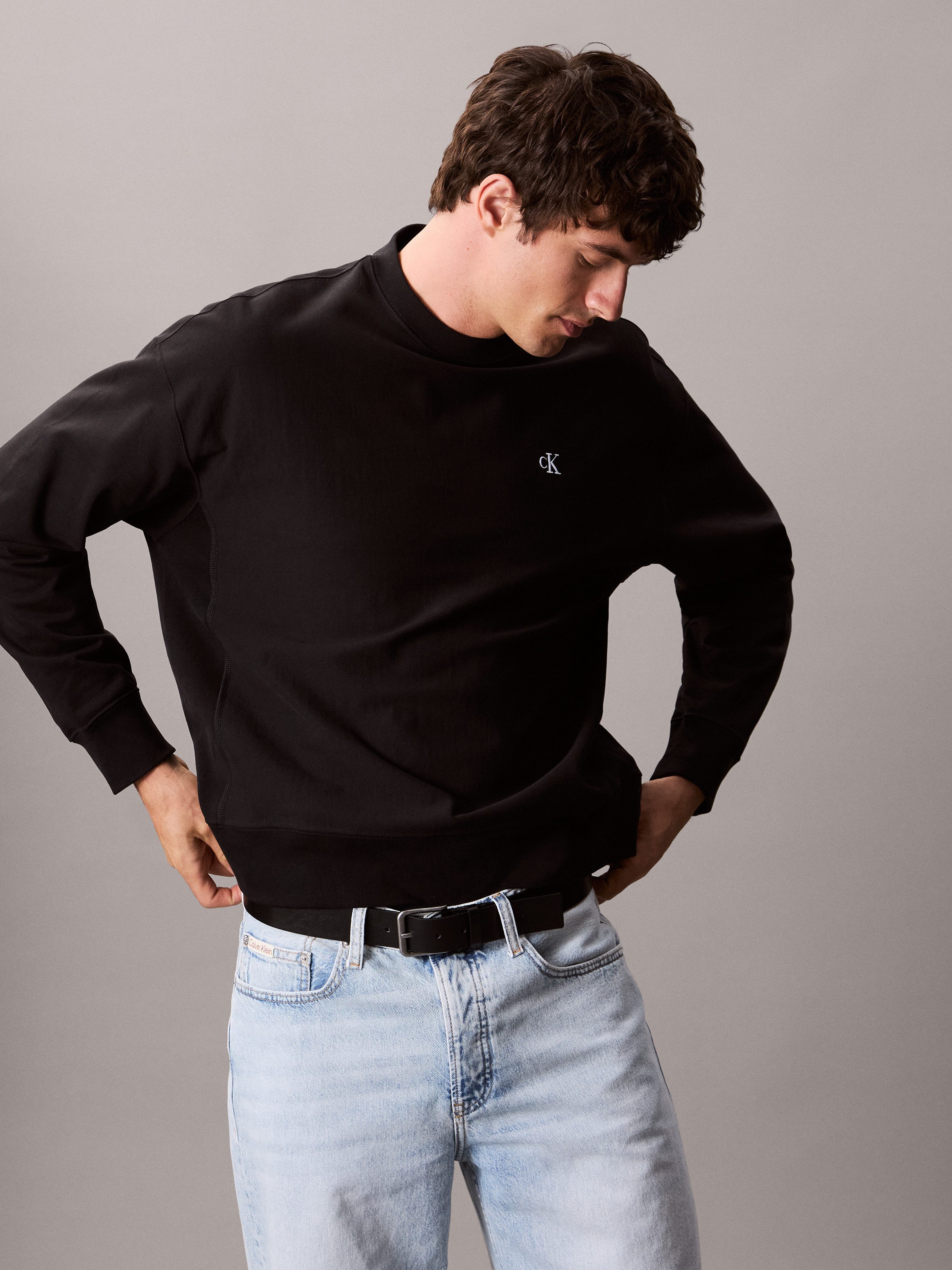 Calvin Klein Sweatshirt PRMM TRRY MNGRM CN S