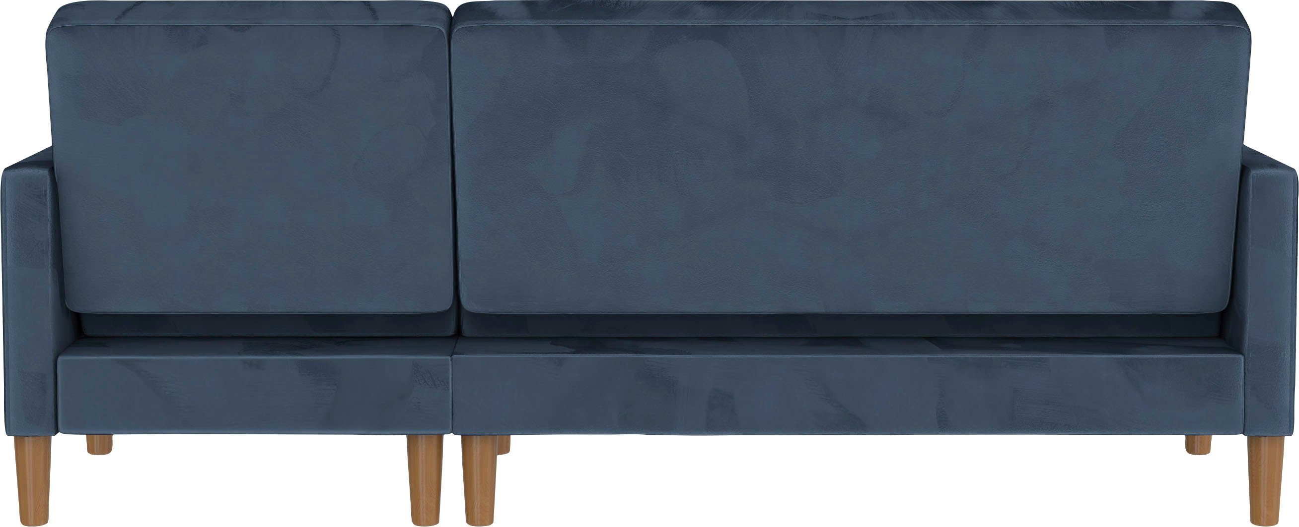 Dorel Home Hoekbank Lilly, L-vorm met bedfunctie, récamier aan beide kanten te monteren, zithoogte 43 cm
