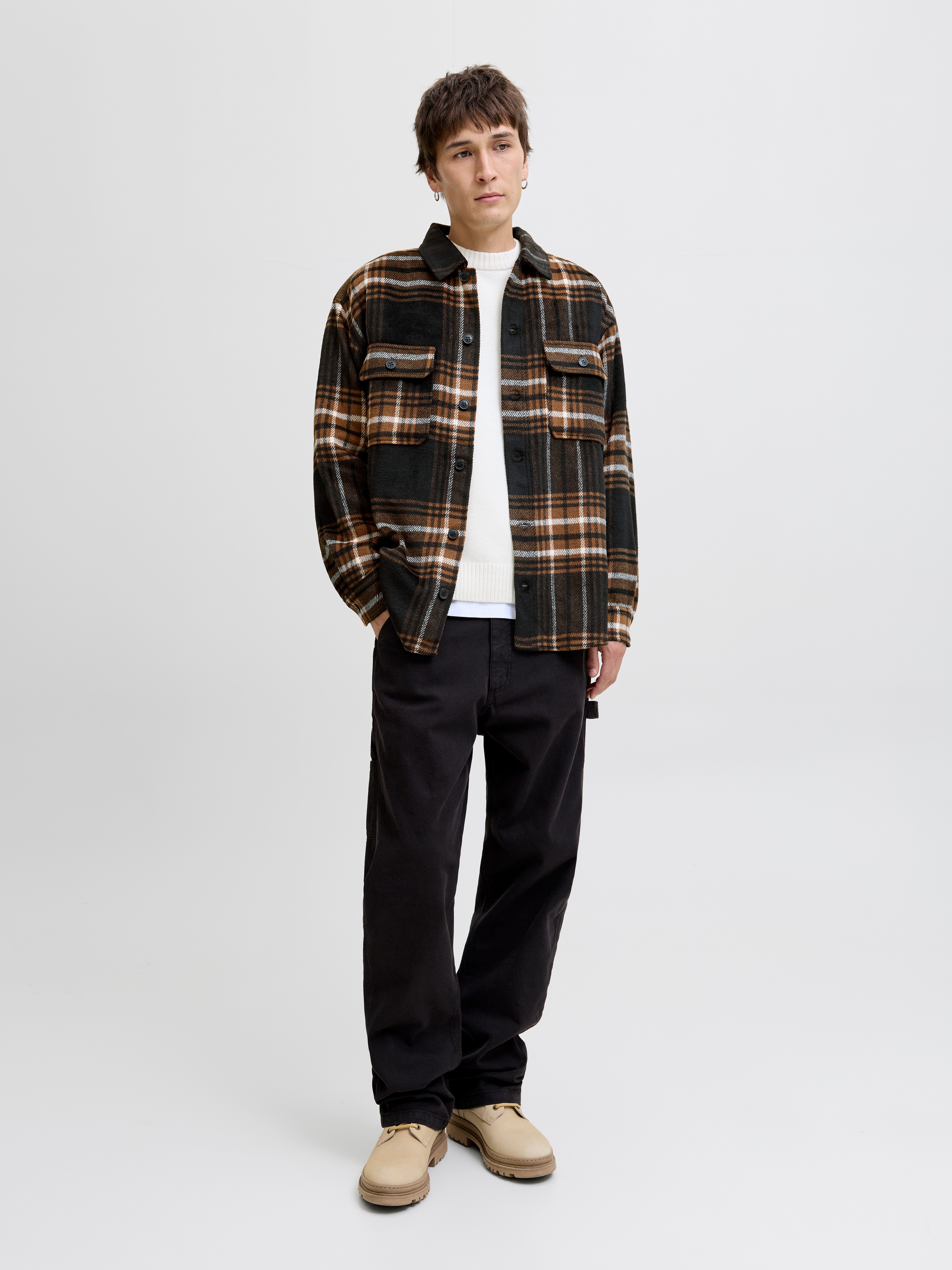 Jack & Jones Overhemd met lange mouwen JJEBRADLEY OLLIE OVERSHIRT LS NOOS