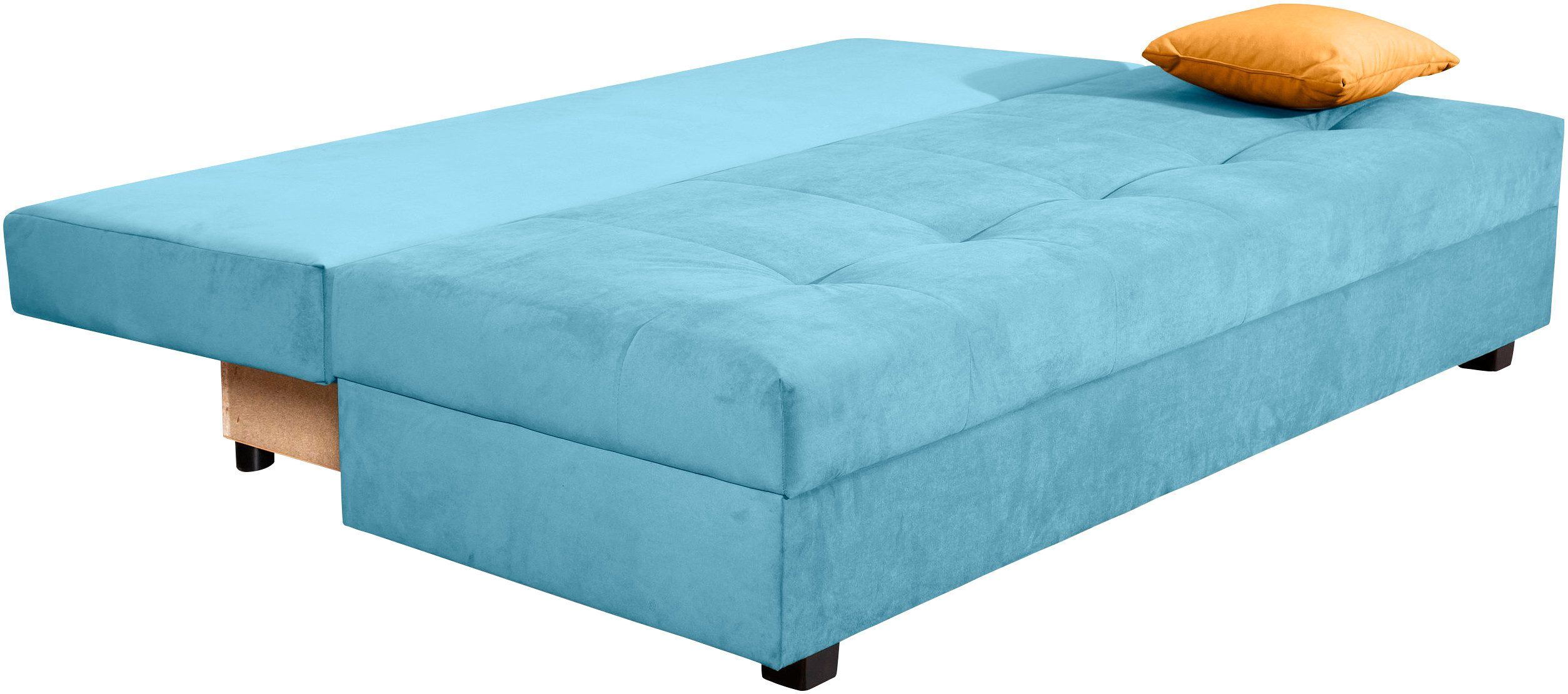 COLLECTION AB Slaapbank DARIA inclusief slaapfunctie en bedlade Slaapbank, bedfunctie, bedlade, inclusief rugkussens, veerkern