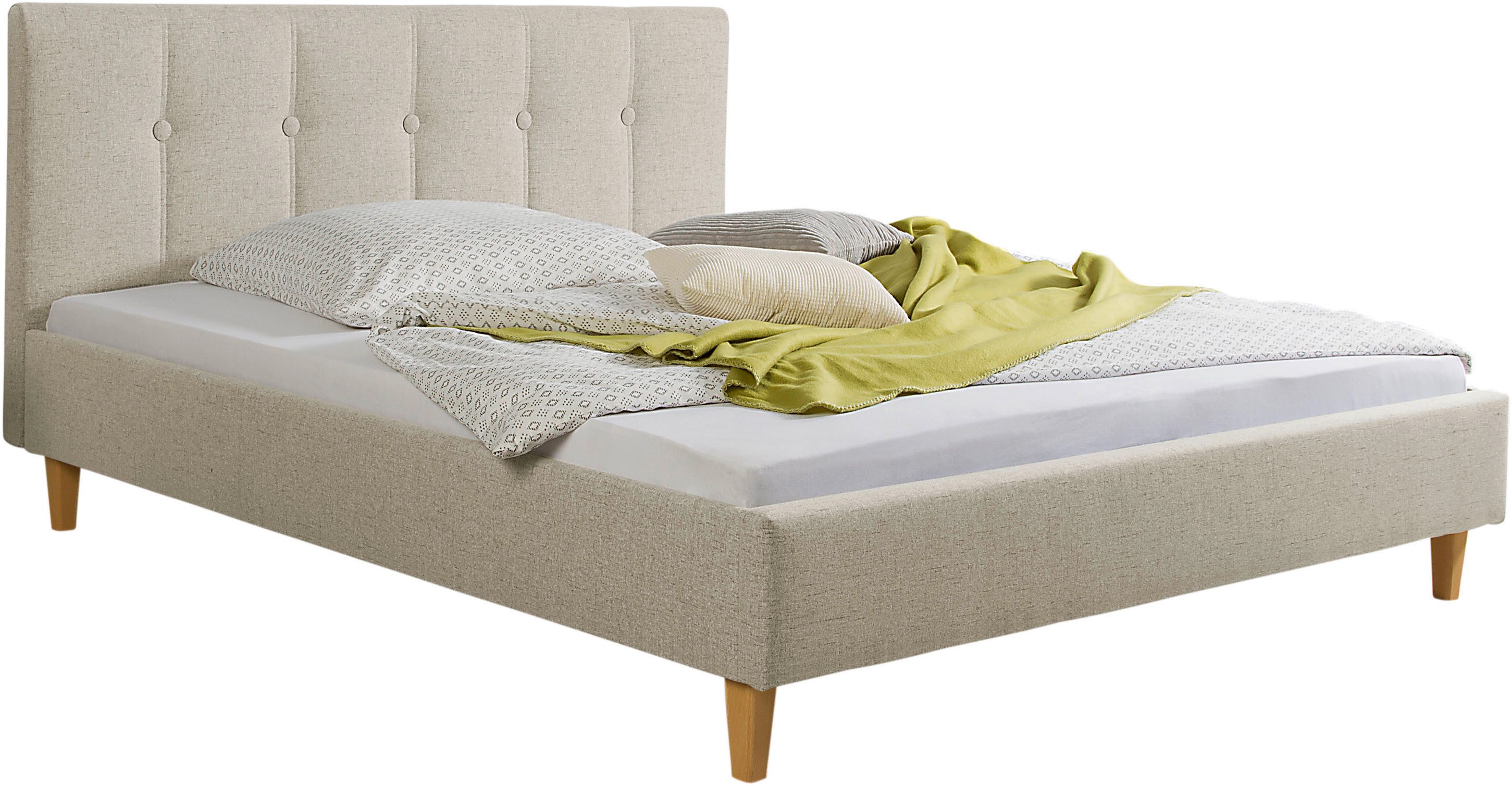 Maintal Gestoffeerd bed Leesburg Zijkanten van het bed zelf te monteren, zonder bedkist
