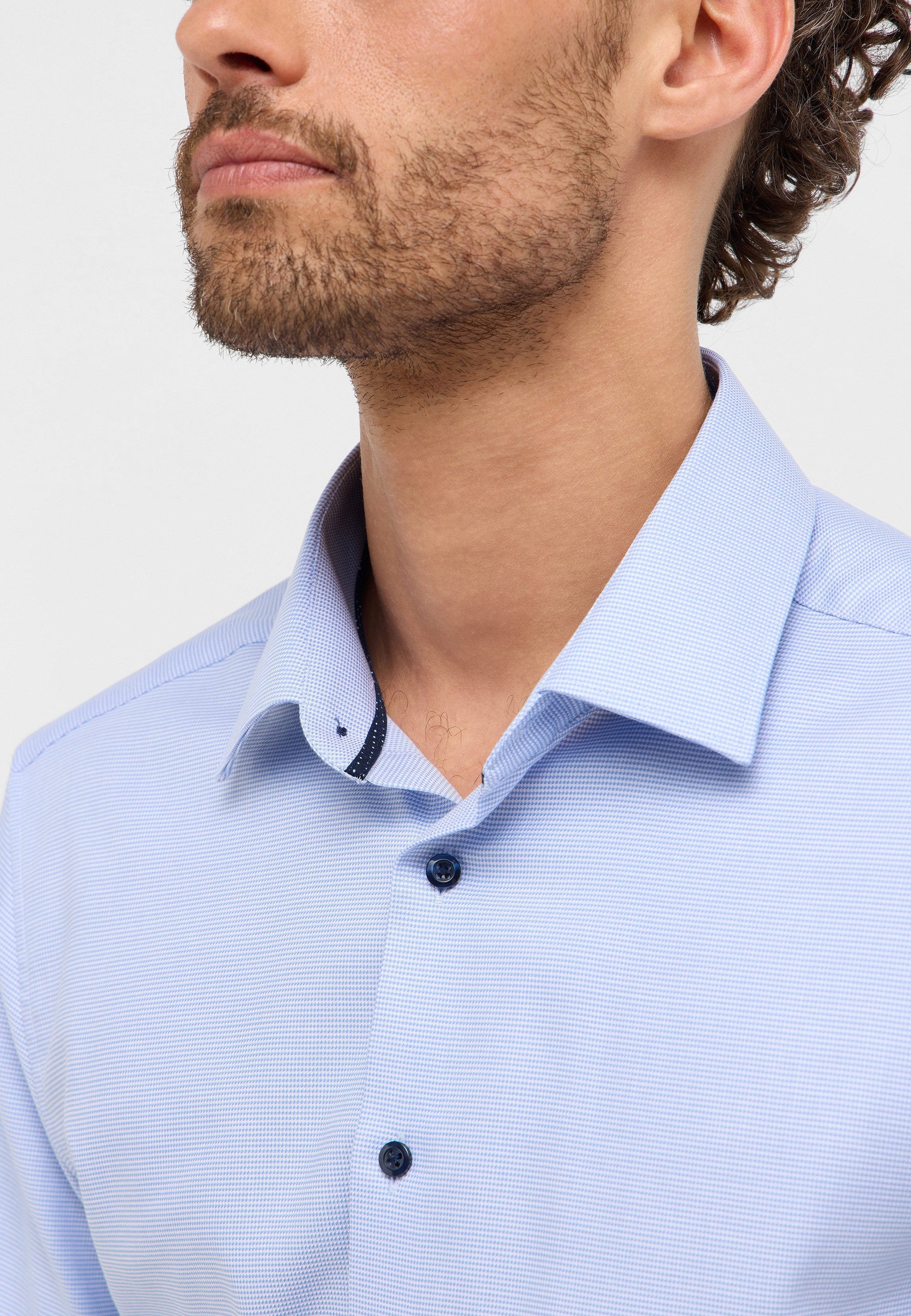 Eterna Overhemd met korte mouwen Slim fit