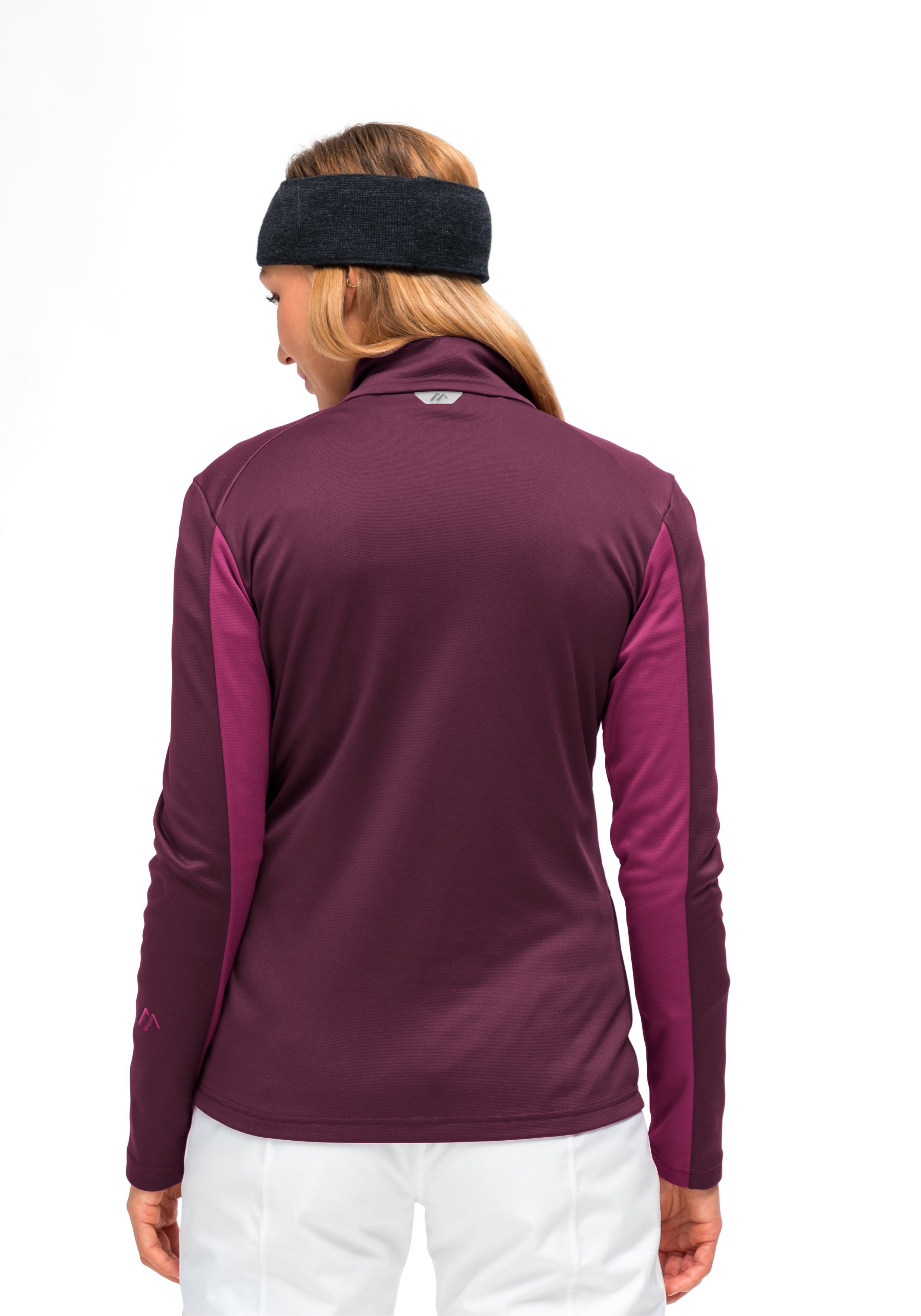 Maier Sports Fleecejack Purga Jacket Dames midlayer, fleece met opgeruwde binnenkant