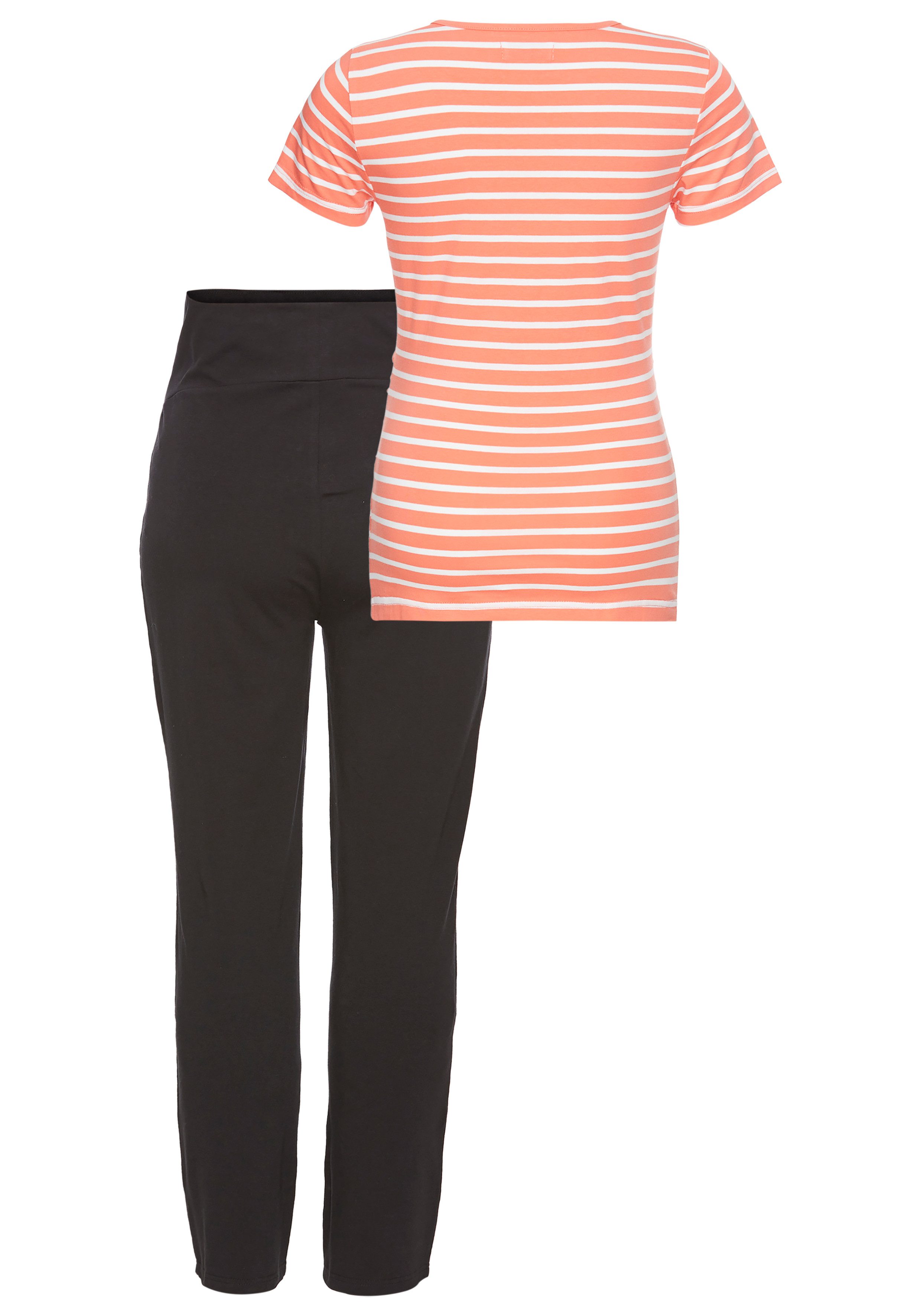 Neun Monate Zwangerschapsshirt 2-delig set: T-shirt + Leggings Compleet outfit voor zwangerschap en borstvoeding (set, 2-delig)