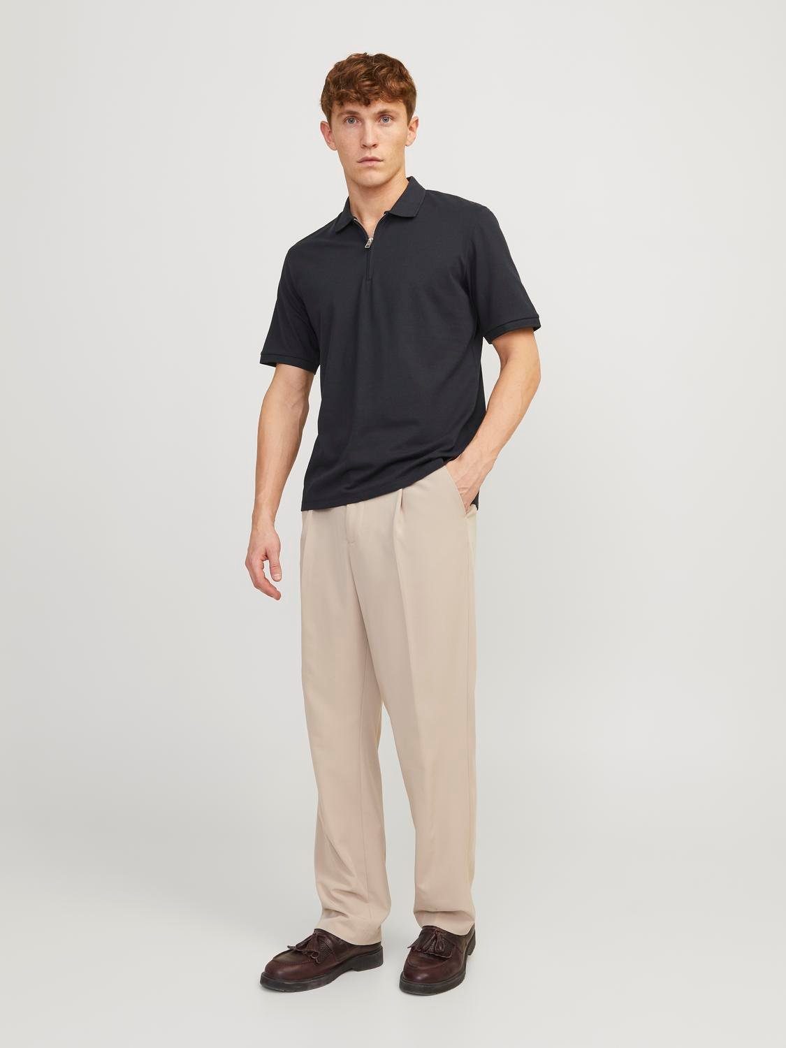 Jack & Jones Poloshirt JJEMAC ZIP SS POLO SN