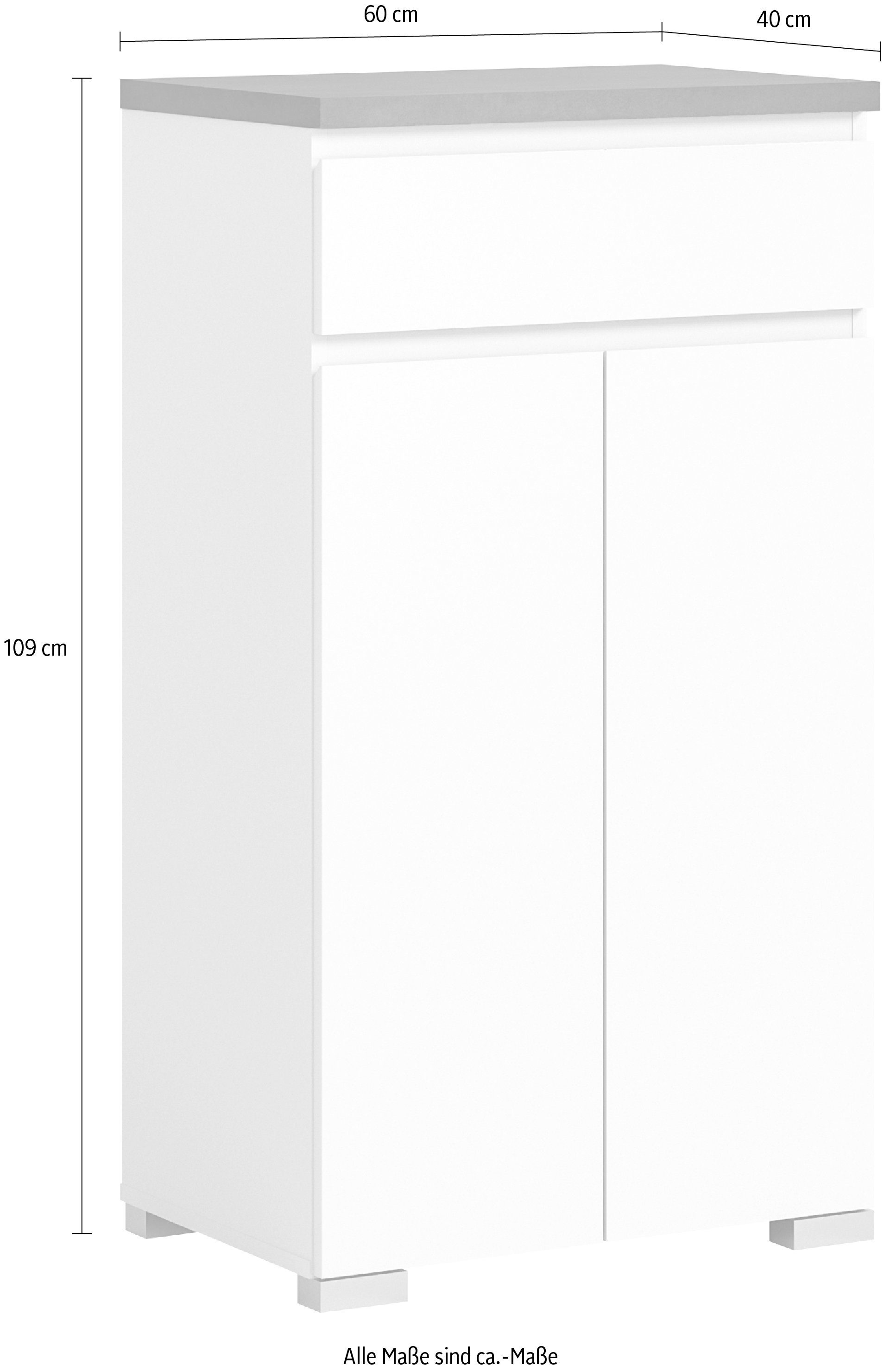 INOSIGN Schoenenkast Skoskap, Diepte 40 cm, 2 Deuren, 1 Lade, 4 Vakken, 3 Planken Plaats voor ca. 12 paar schoenen, commode, schoenenkast, schoenenrek