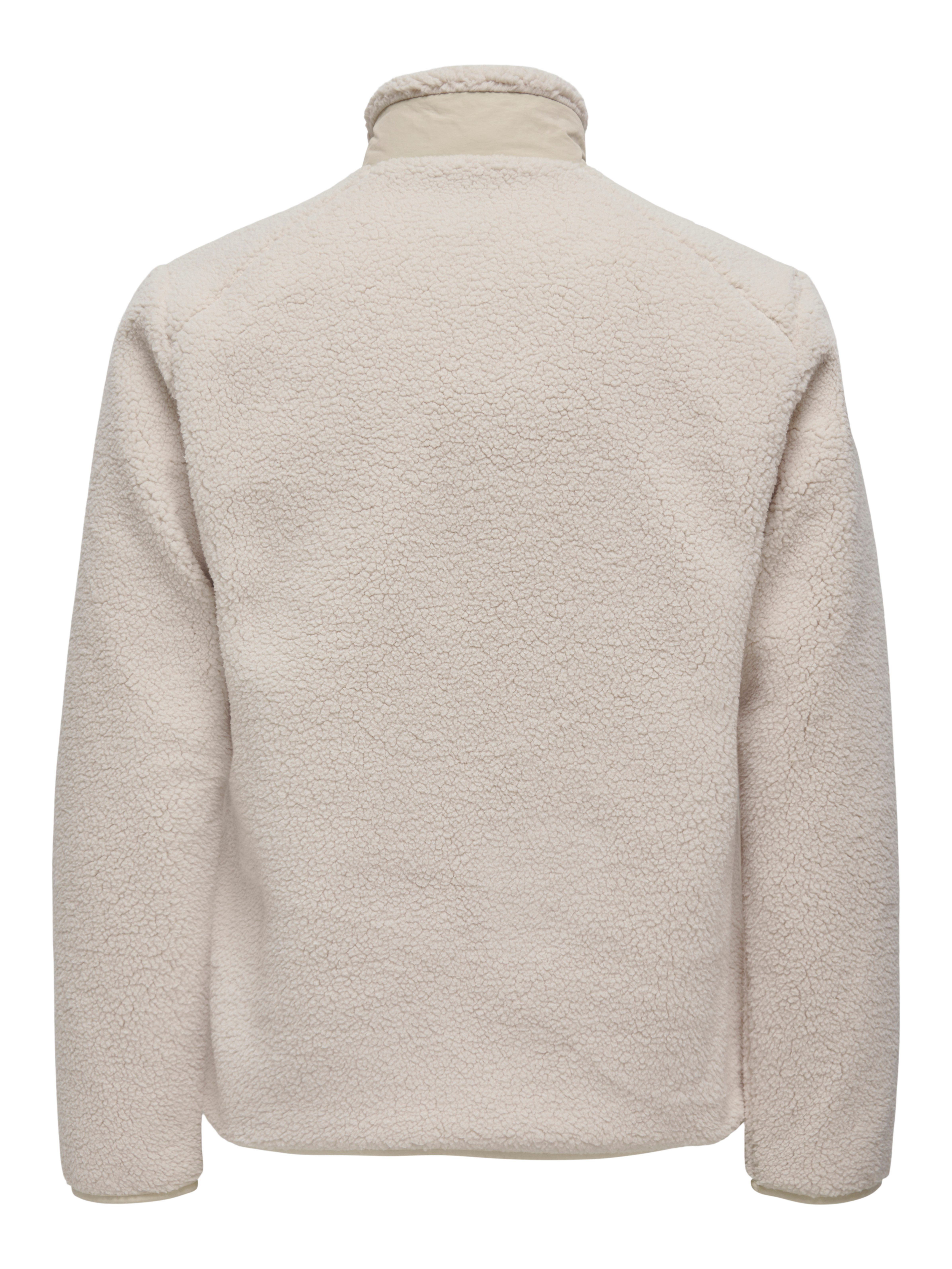 ONLY & SONS Gebreid fleecejack ONSDALLAS LIFE SHERPA JACKET OTW VD
