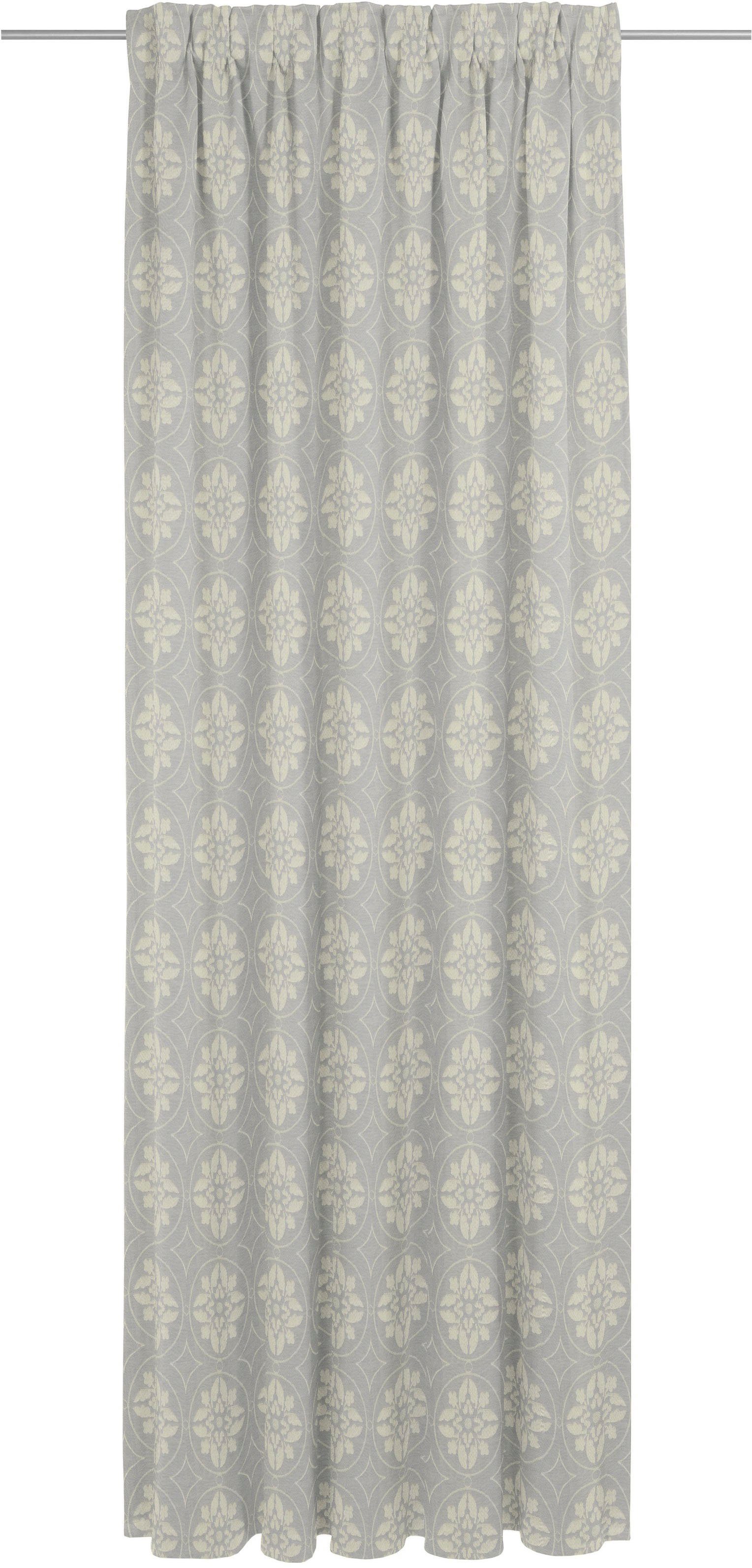 Adam Gordijn Romantic Puligny Light duurzaam van bio-katoen (1 stuk) kant & klaar gordijnen maat 142 cm x 245 cm grijs