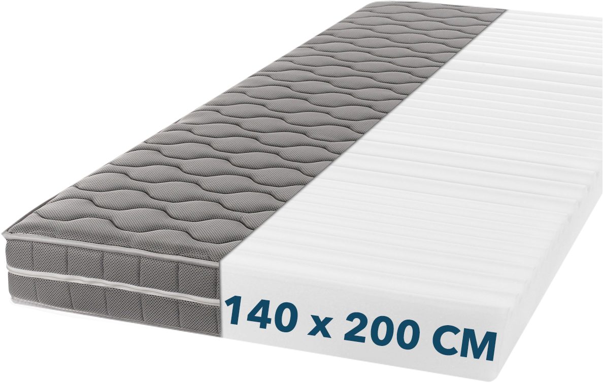 DI QUATTRO Comfortschuimmatras Visco air comfort luxe Tweezijdig te gebruiken matras met twee verschillend stevige ligzijden hoogte 16 cm