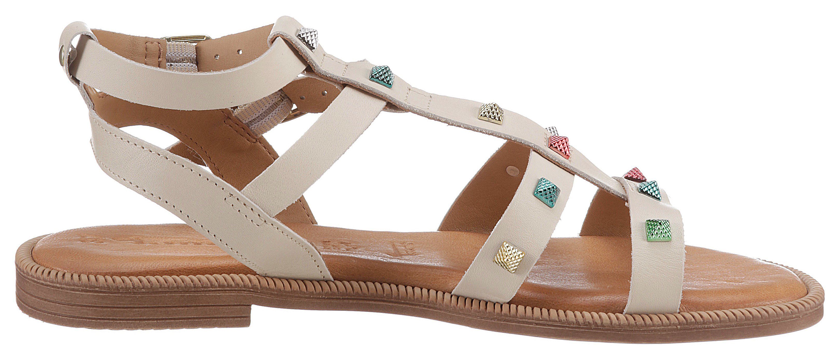 Tamaris Romeinse sandalen versierd met mooie studs