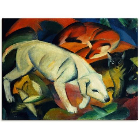 Artland artprint Drei Tiere (Hund Fuchs und Katze). 1912