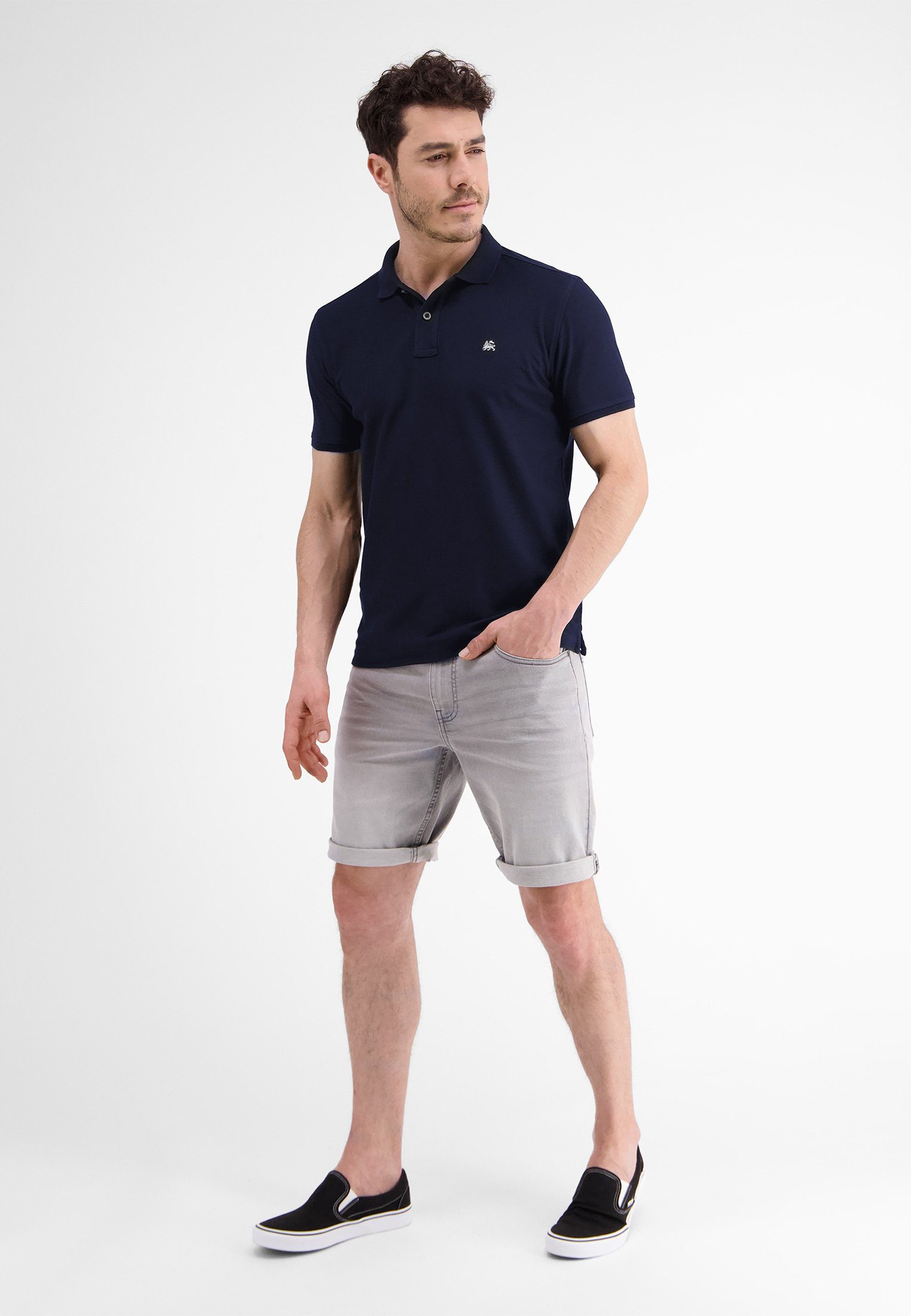 Lerros Poloshirt LERROS klassieke polostijl in *Cool & Dry* piquékwaliteit