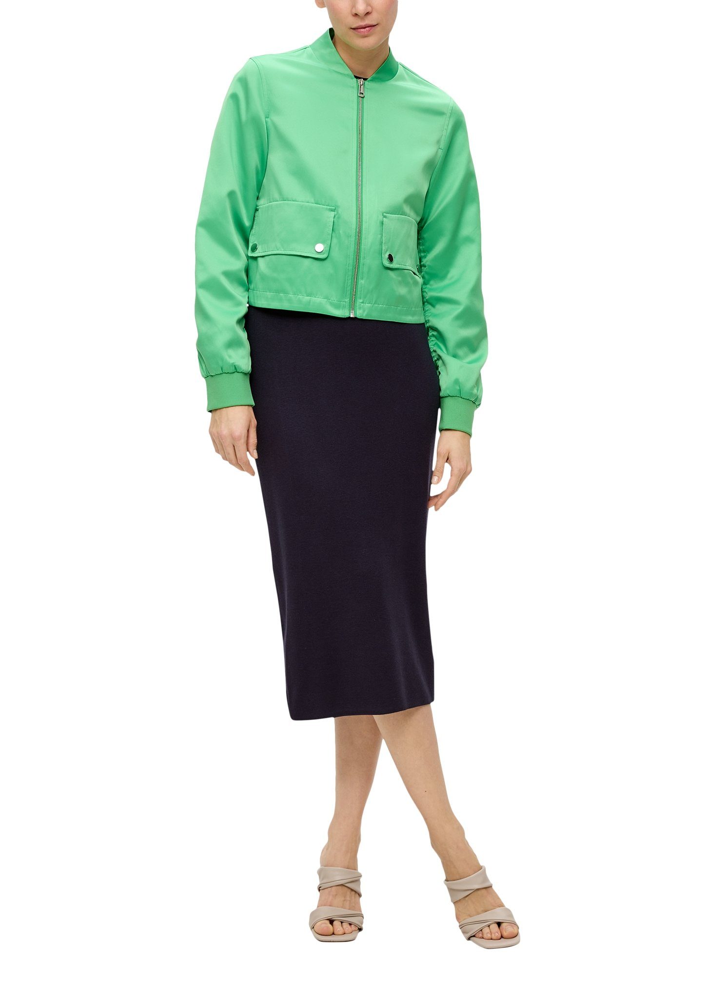 s.Oliver BLACK LABEL Blouson extra kort met klepzakken