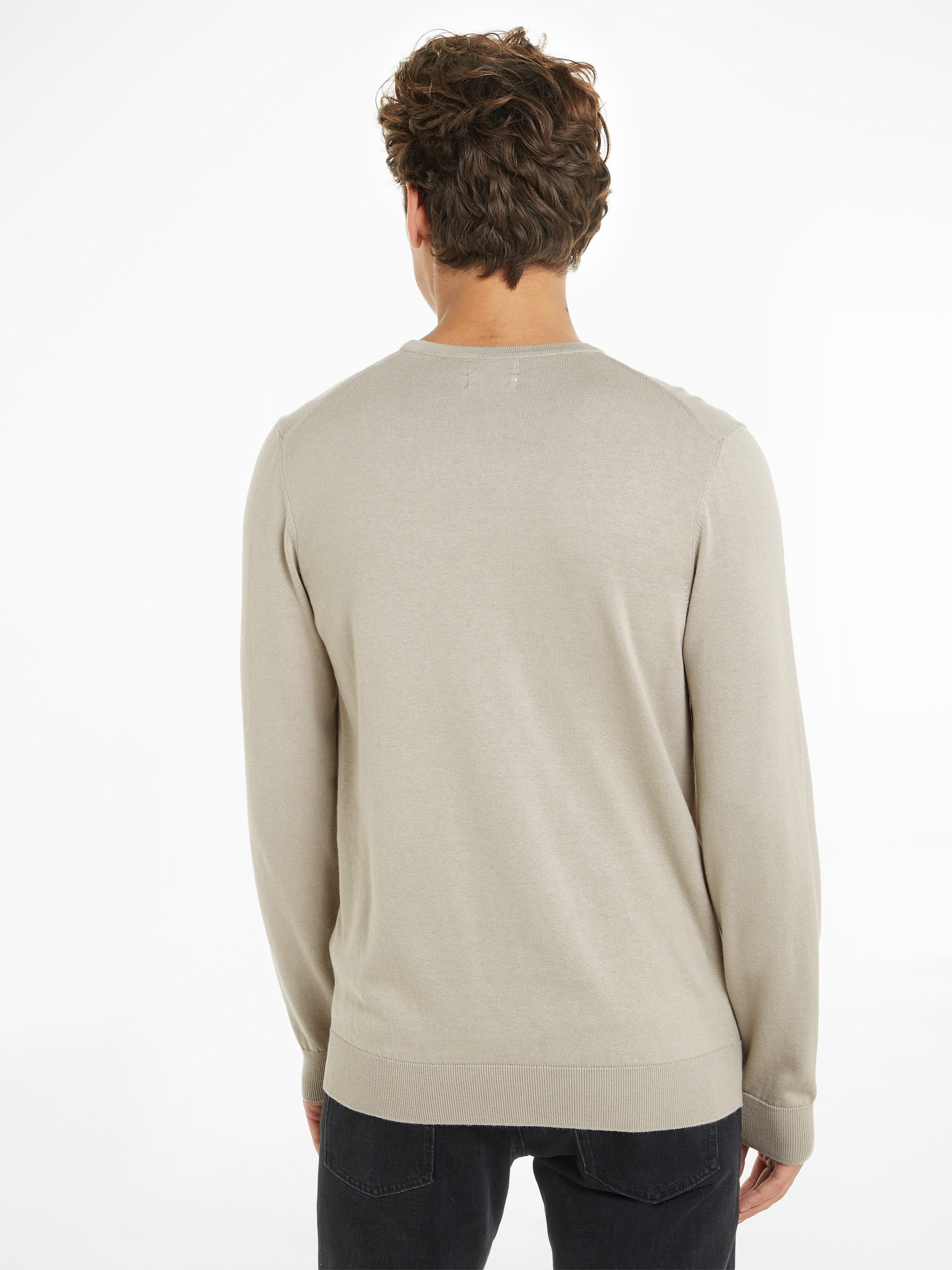 Calvin Klein Trui met ronde hals COTTON SILK BLEND CN SWEATER