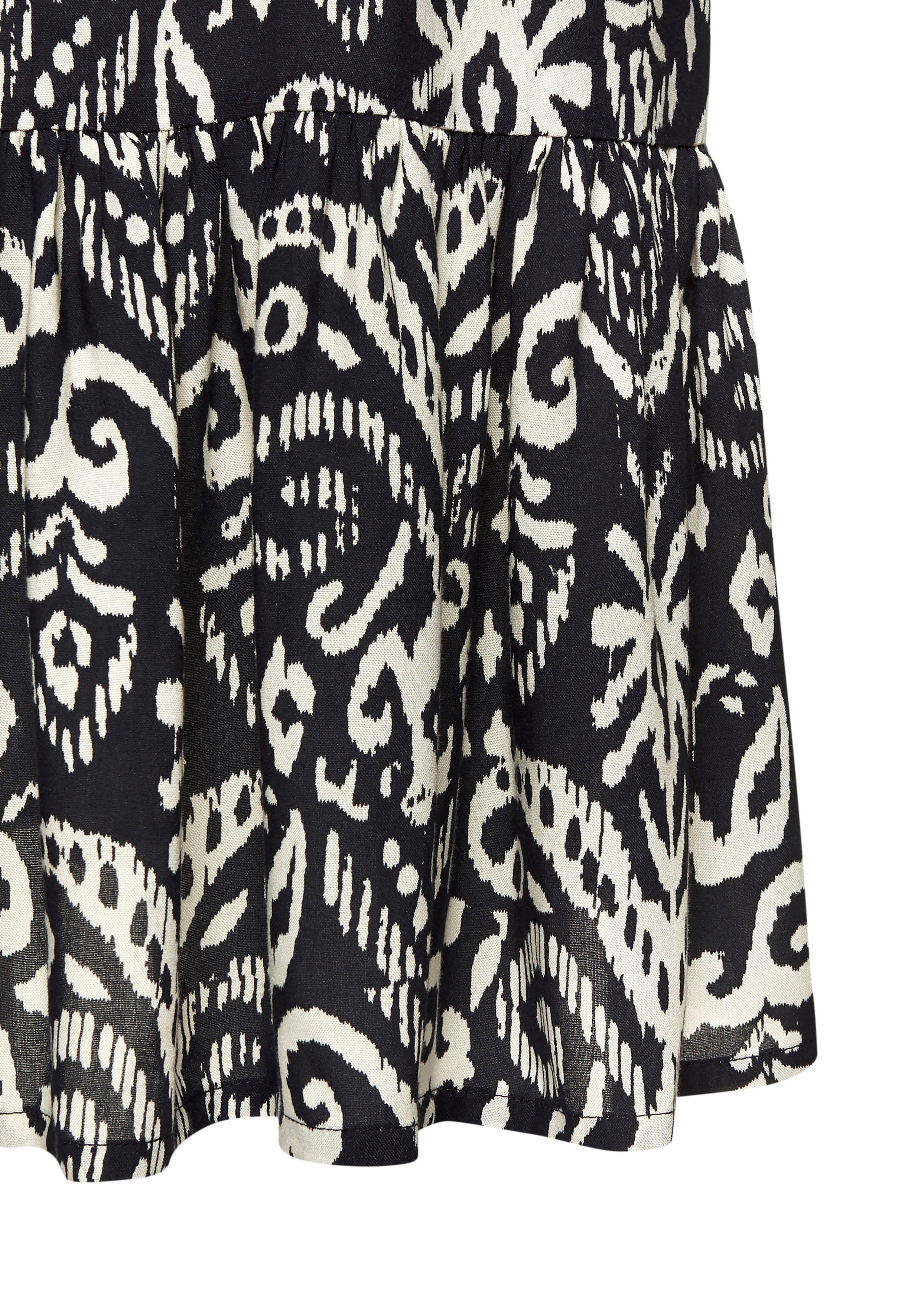 Vivance Lange tuniek met volant aan de zoom, losse blousejurk in boho-stijl, strandjurk