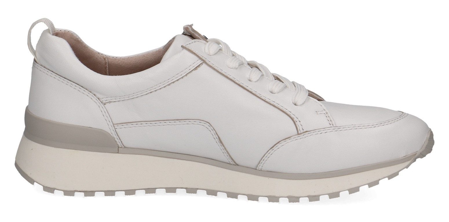 Caprice Sneakers met sleehak , vrijetijdsschoen, lage schoen, veterschoen in comfortwijdte g (= breed)