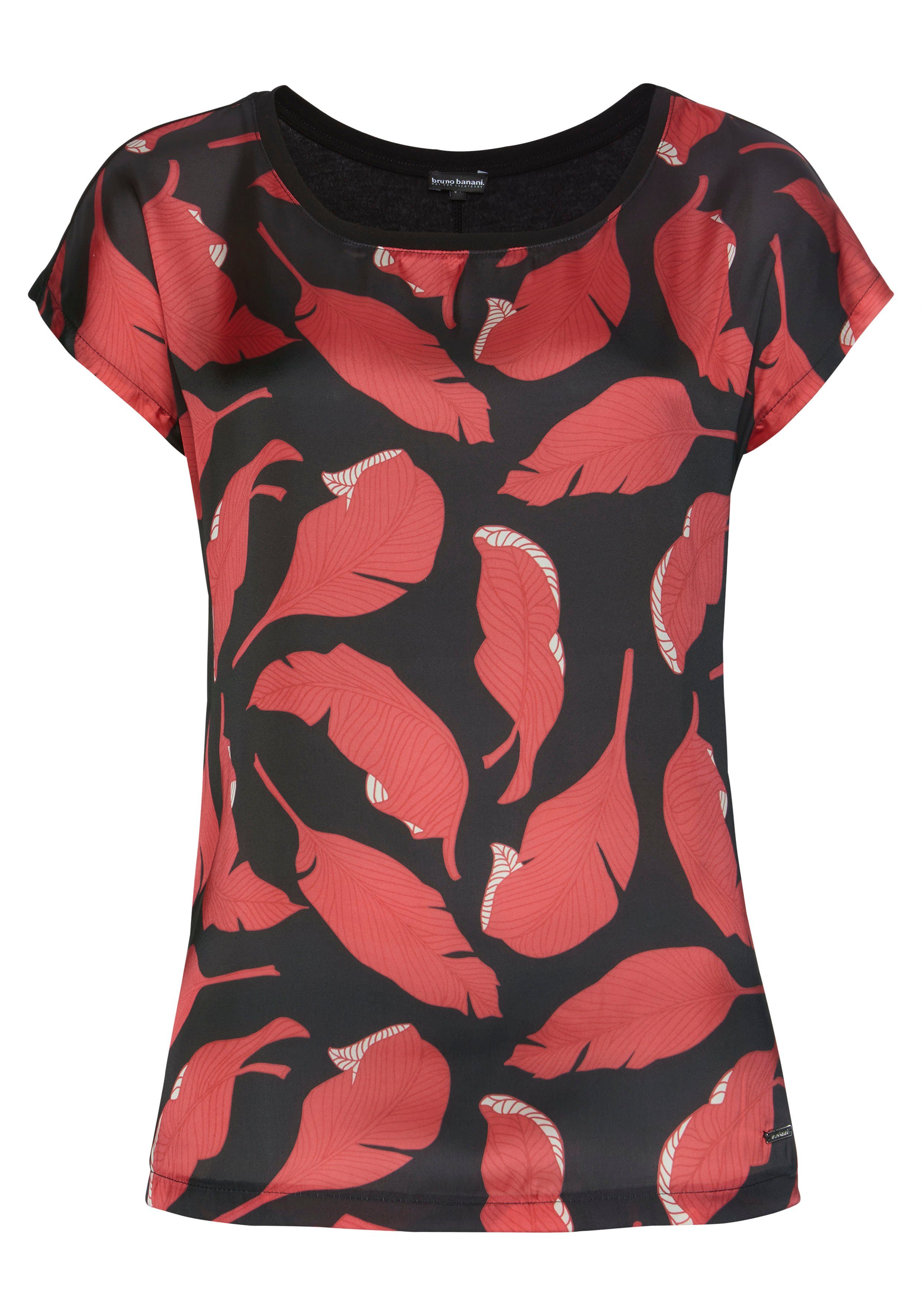 Bruno Banani Shirtblouse met verschillende prints op de voorkant nieuwe kleuren