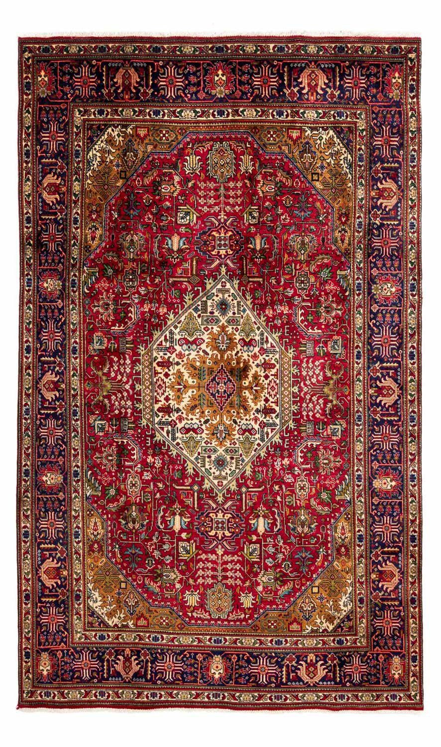 morgenland Wollen kleed Tabriz medaillon rosso 322 x 197 cm Uniek exemplaar met certificaat