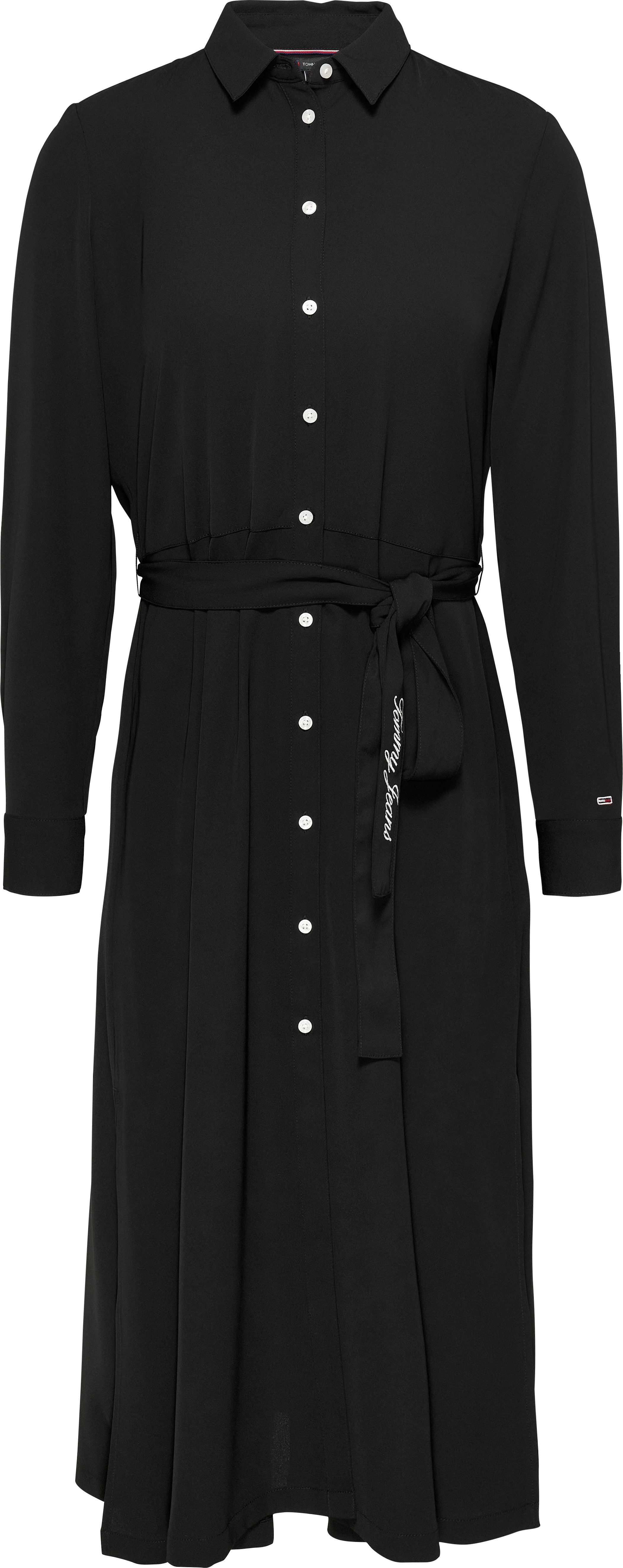 TOMMY JEANS Jerseyjurk met bindstrik