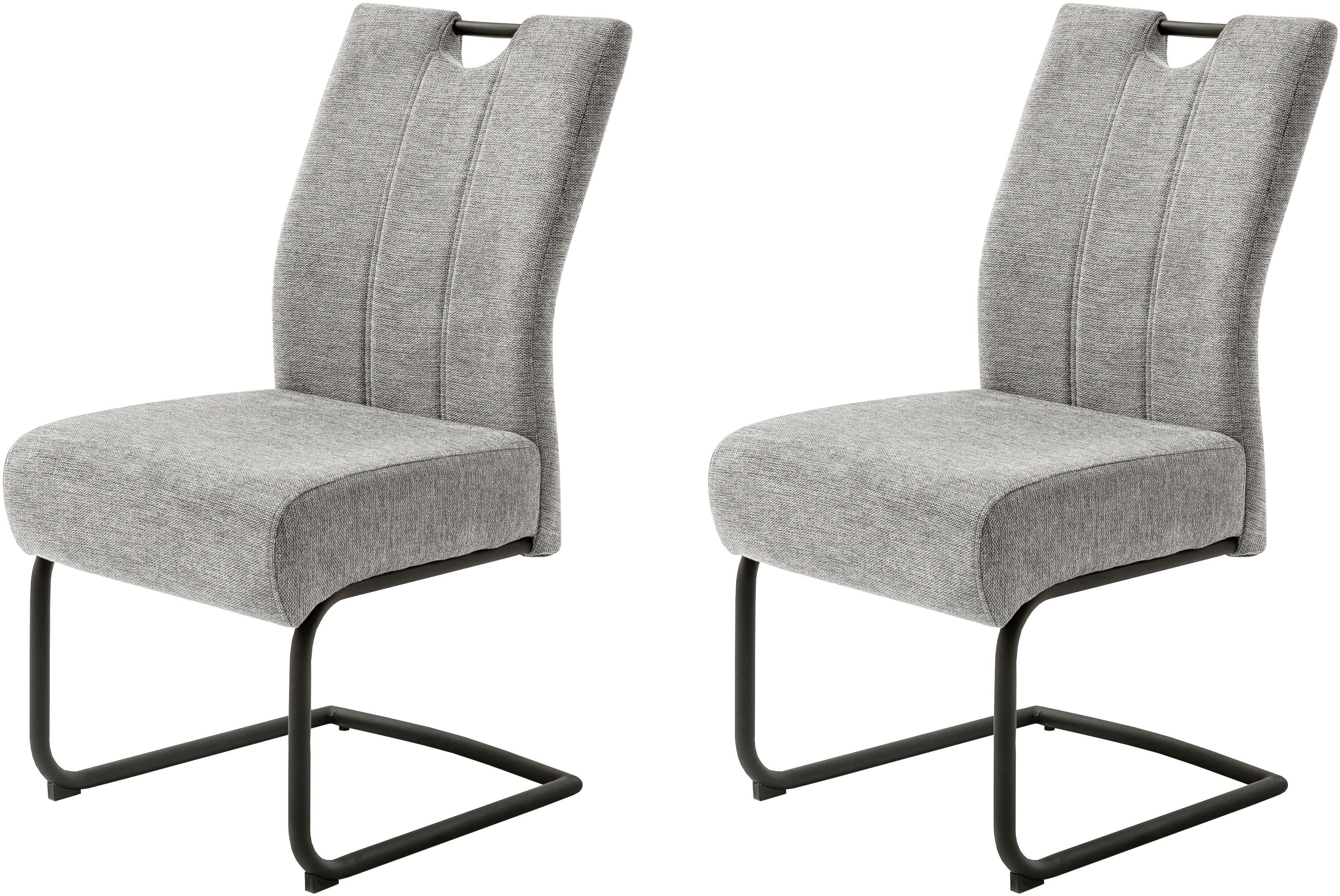 MCA furniture Eetkamerstoel AMERY (2-pack), pocketvering, belastbaarheid 150 kg, zithoogte ca. 49 cm