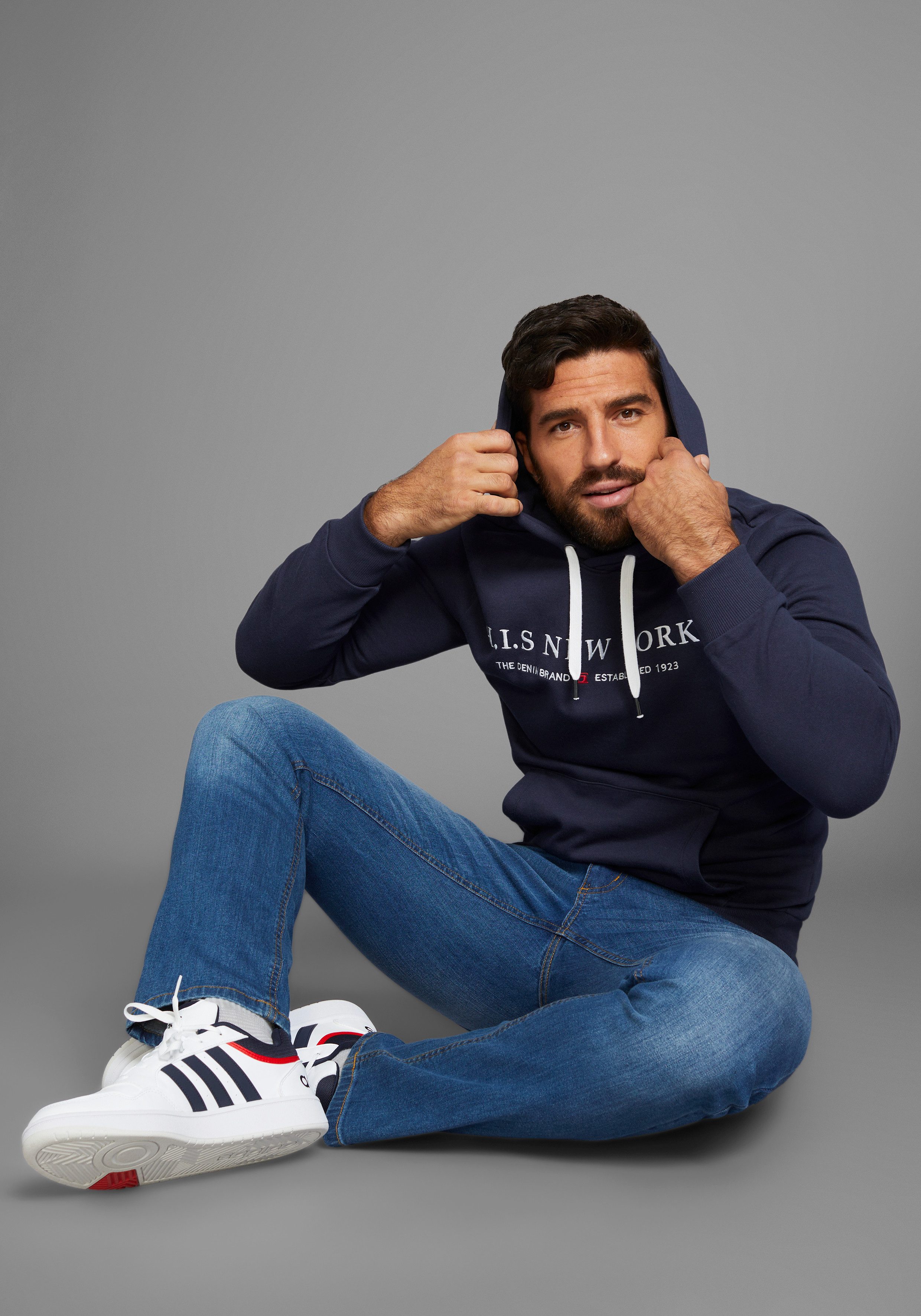 H.I.S Hoodie met logoprint - nieuwe collectie