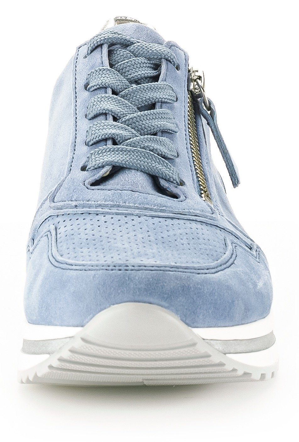 Gabor Sneakers met sleehak Turijn met perforatiepatroon, breedte h, vrijetijdsschoen, lage schoen, veterschoen