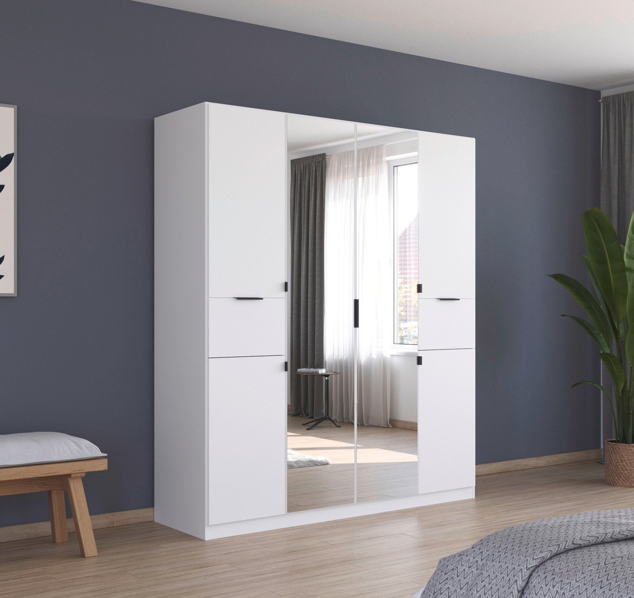 rauch Draaideurkast Kledingkast kast garderobe waskast TICAO met 2 ruime lades, veel opbergruimte made in germany