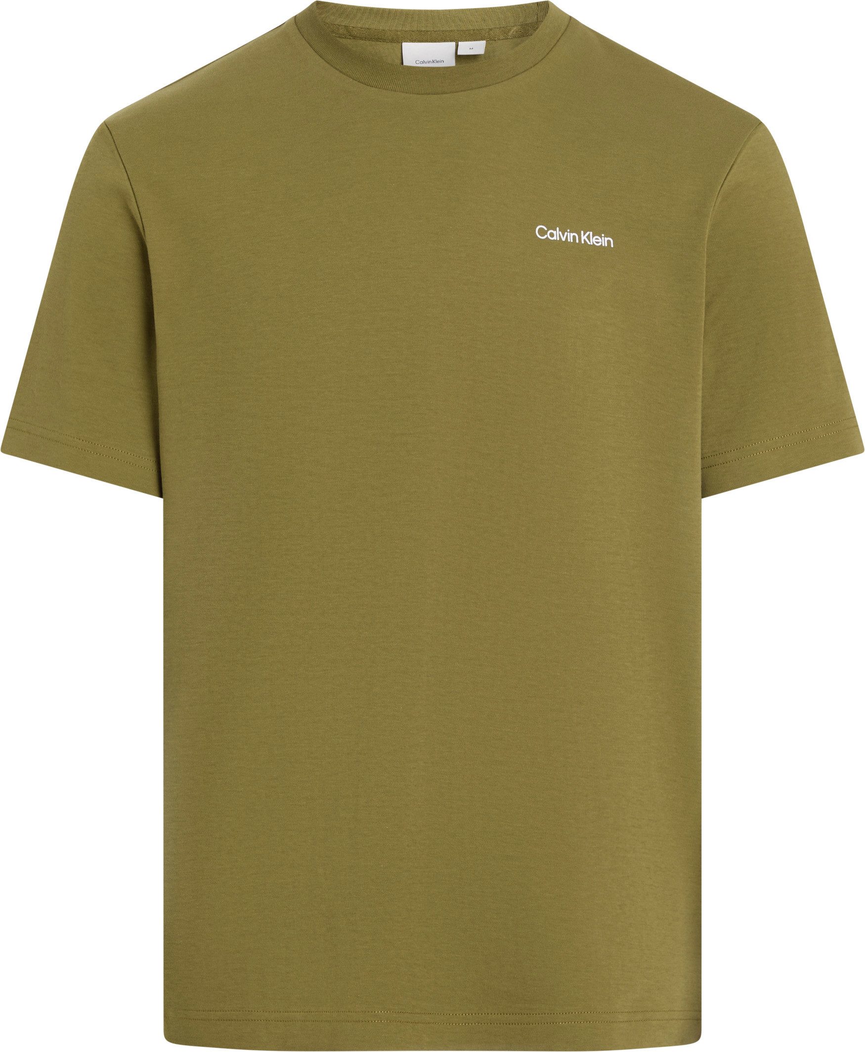 Calvin Klein T-shirt Micro Logo van dikke winterjersey, met logoprint